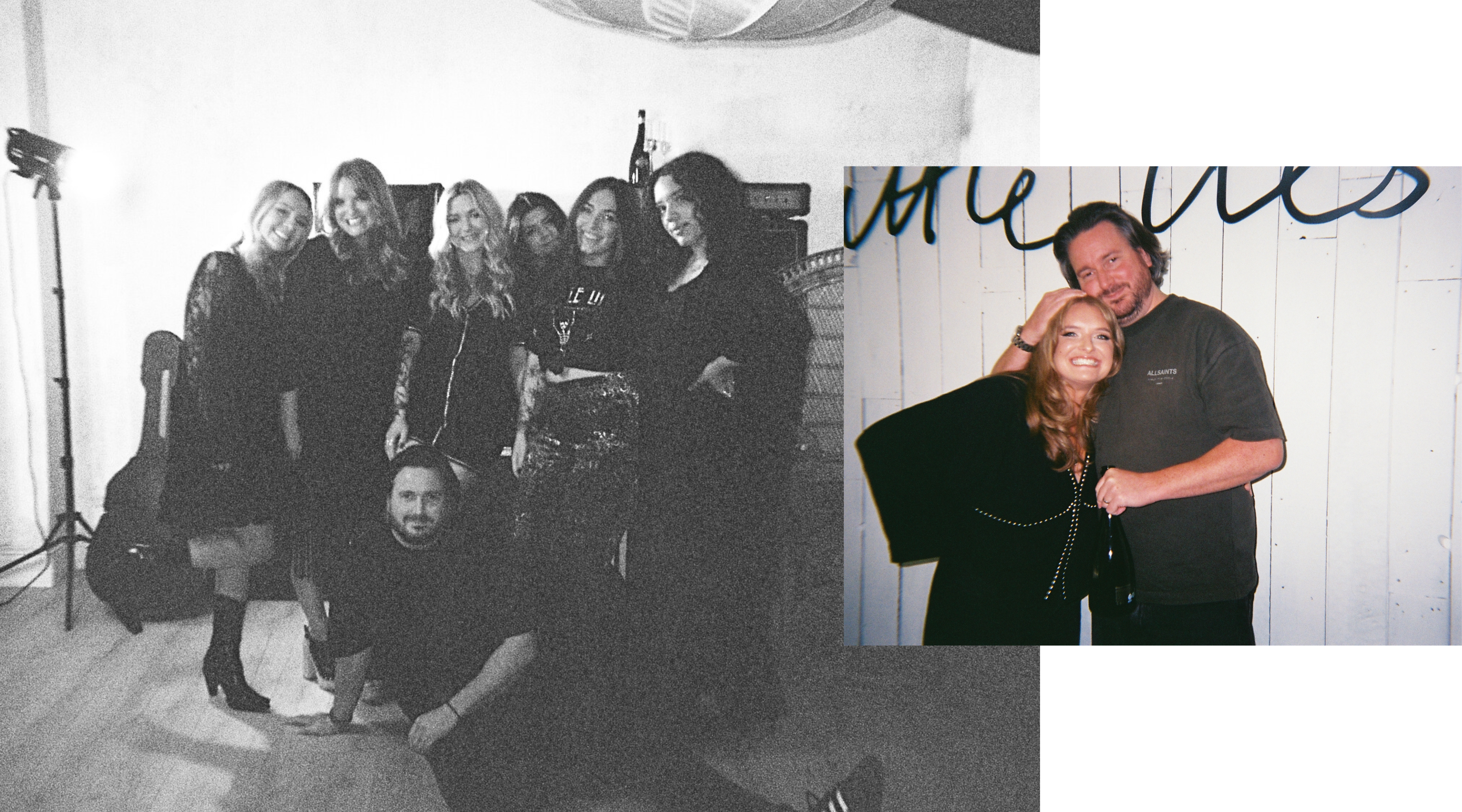 Little Lies team photo wearing the 10 pieces for 10 years collection, Leopard, lace, velvet and fringe.
