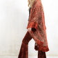 Heartbreaker Rust Devore Kimono