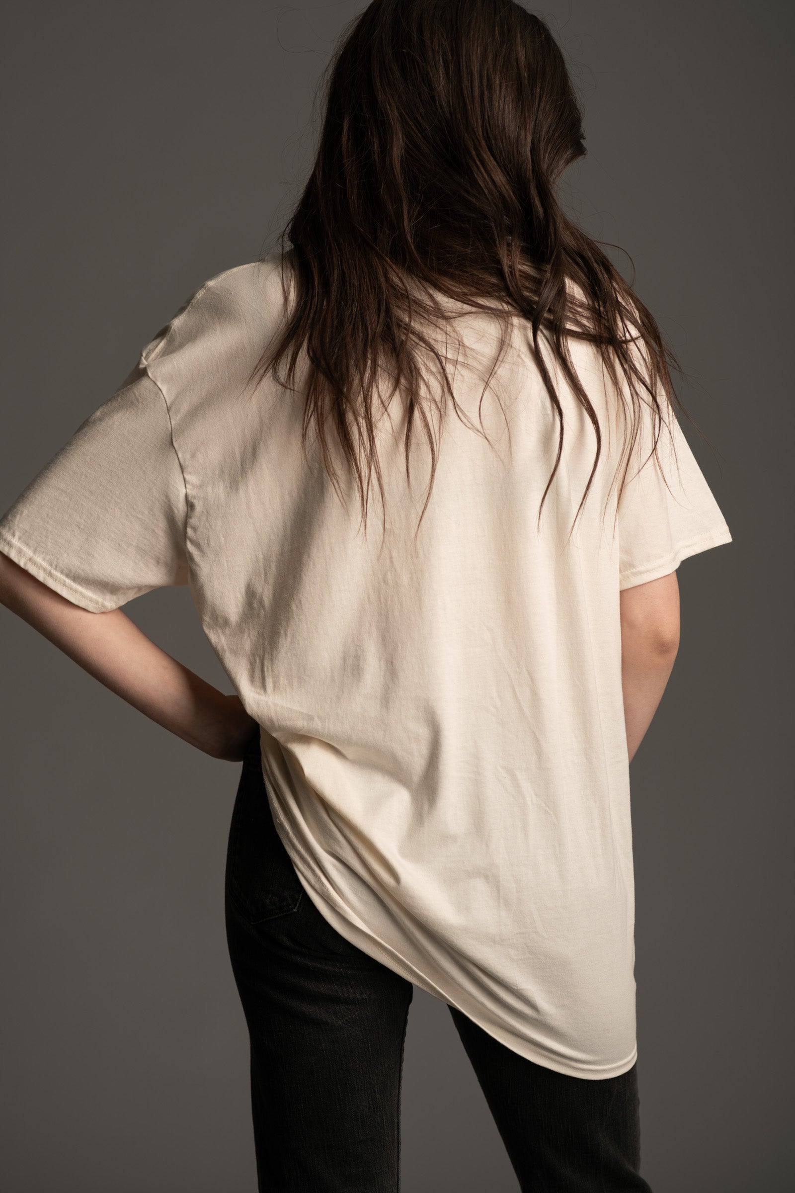 Back view of Aerosmith Classic Logo Band Tee relaxed fit from Little Lies