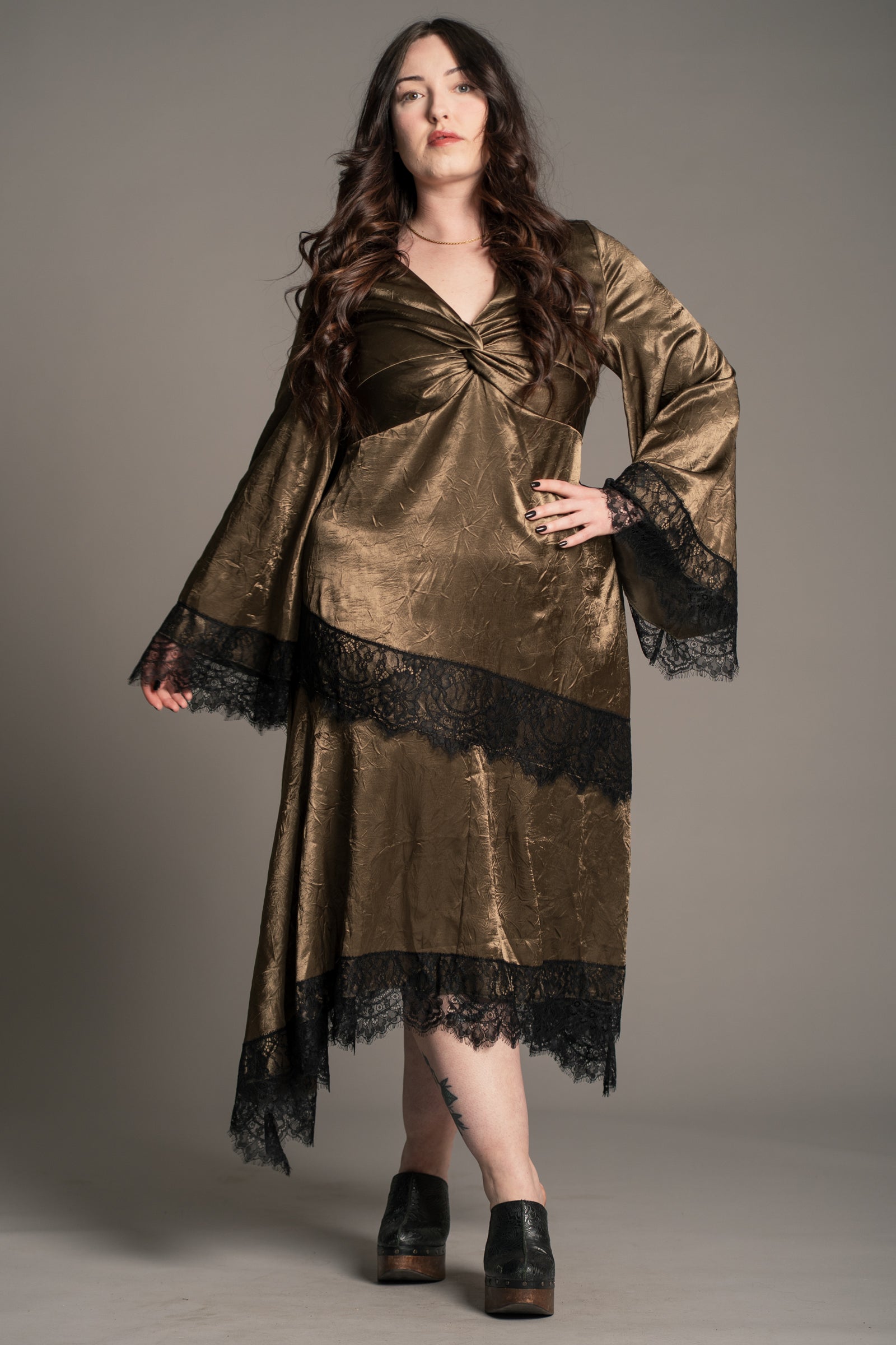 Arabella Satin Maxi Dress