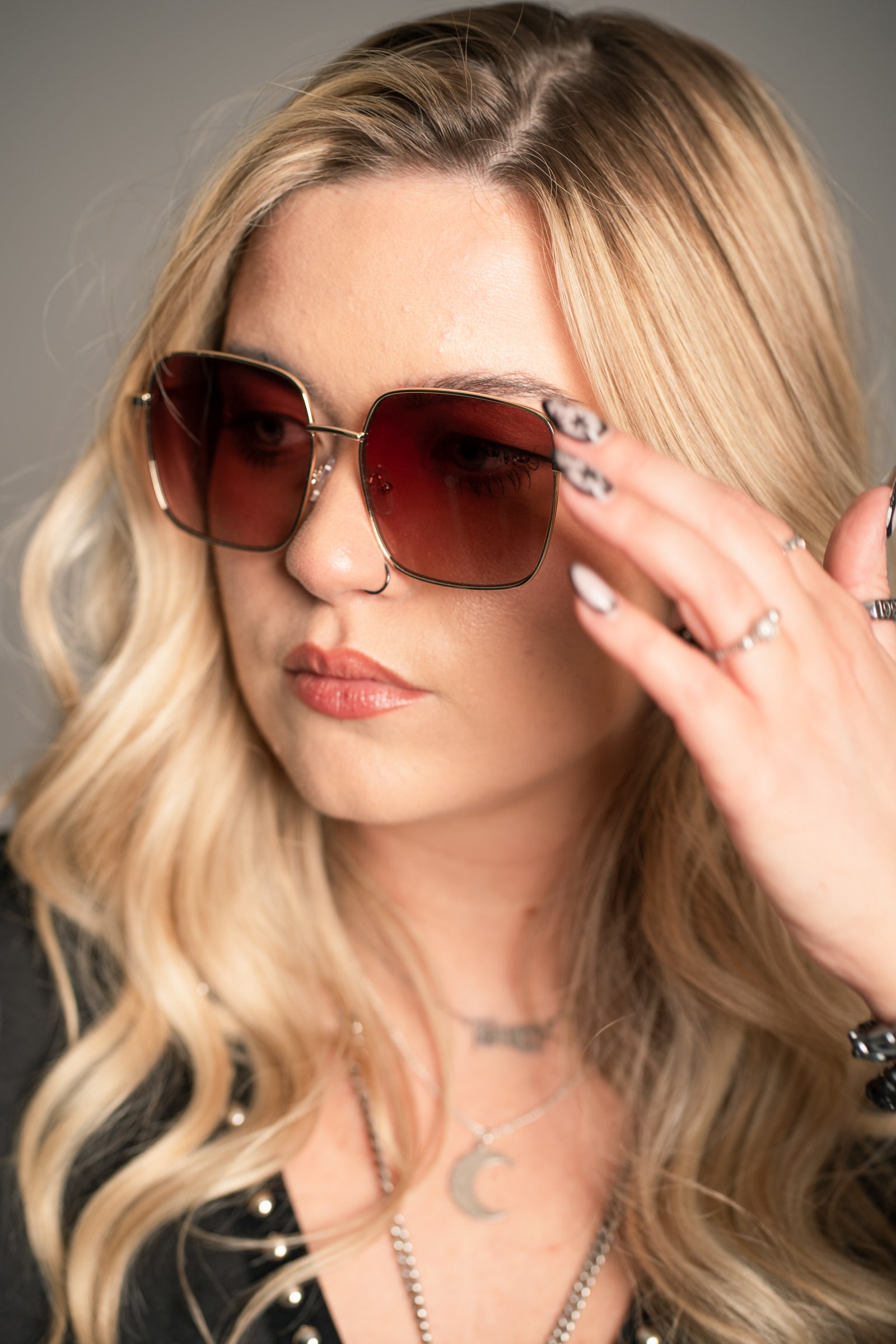 Cher Oversized Square Sunglasses