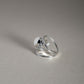 Sterling Silver Rainbow Moonstone Rope Ring