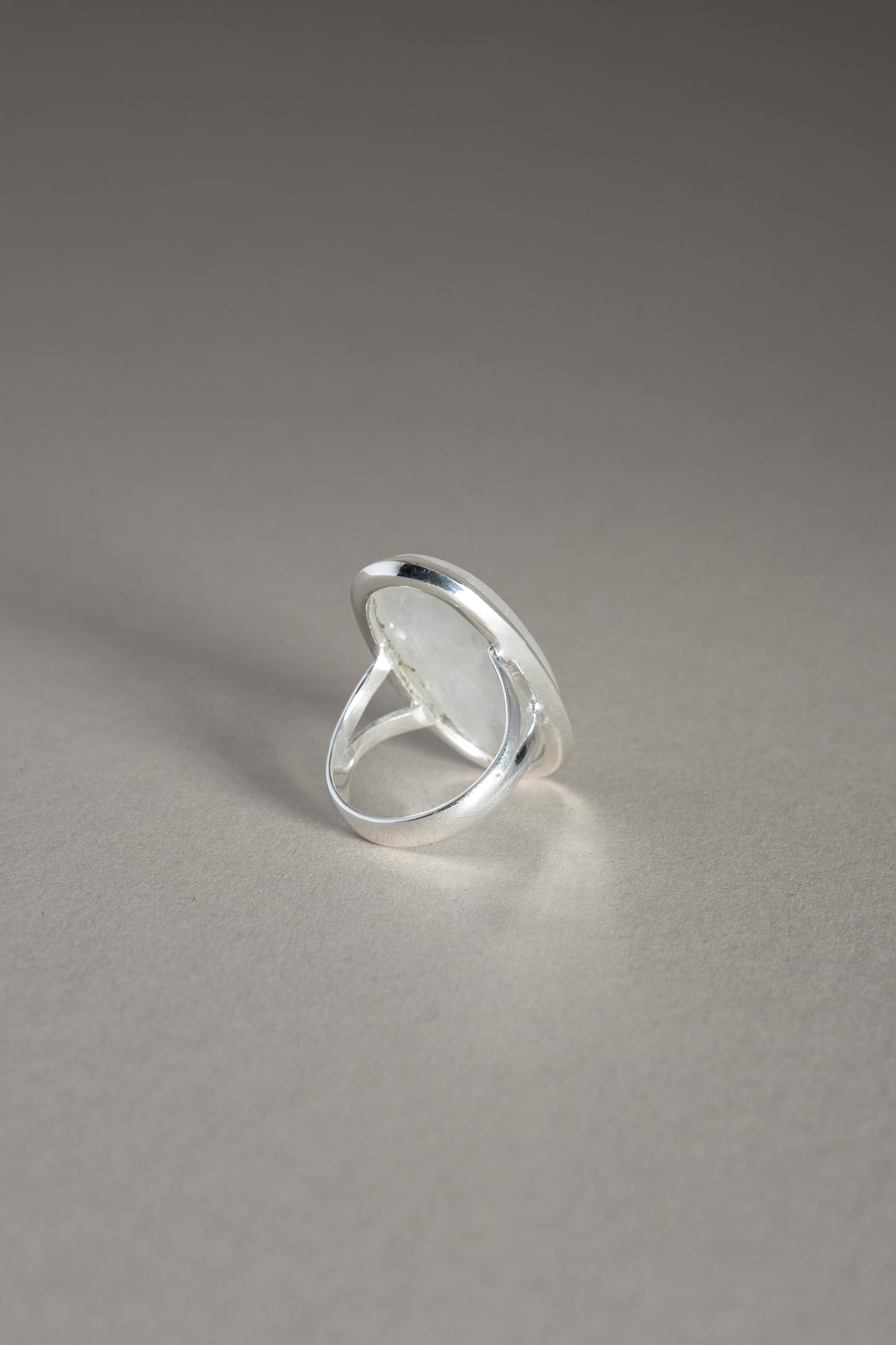 Sterling Silver Oval Moonstone Ring