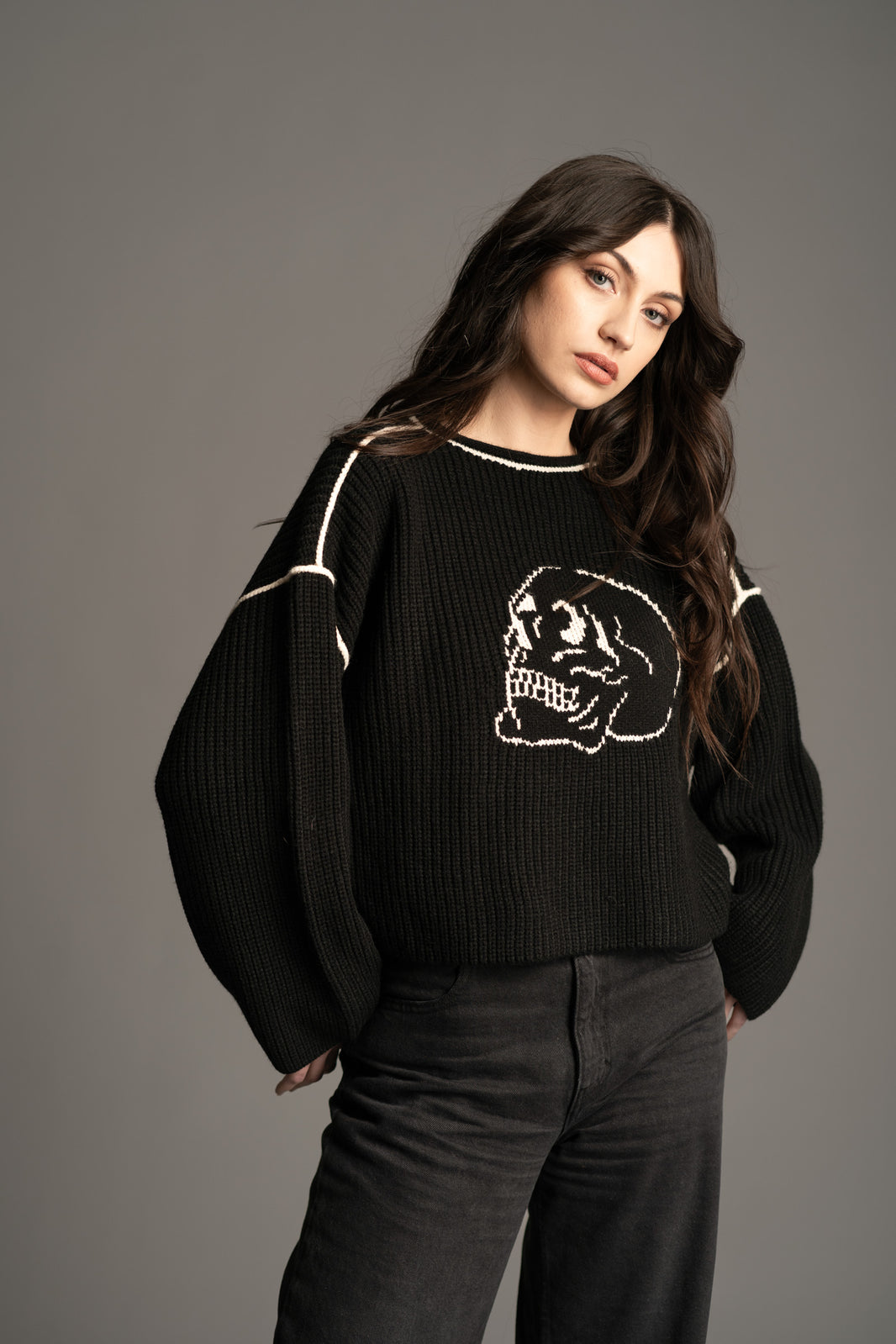 Little Lies Striped Otto Knit