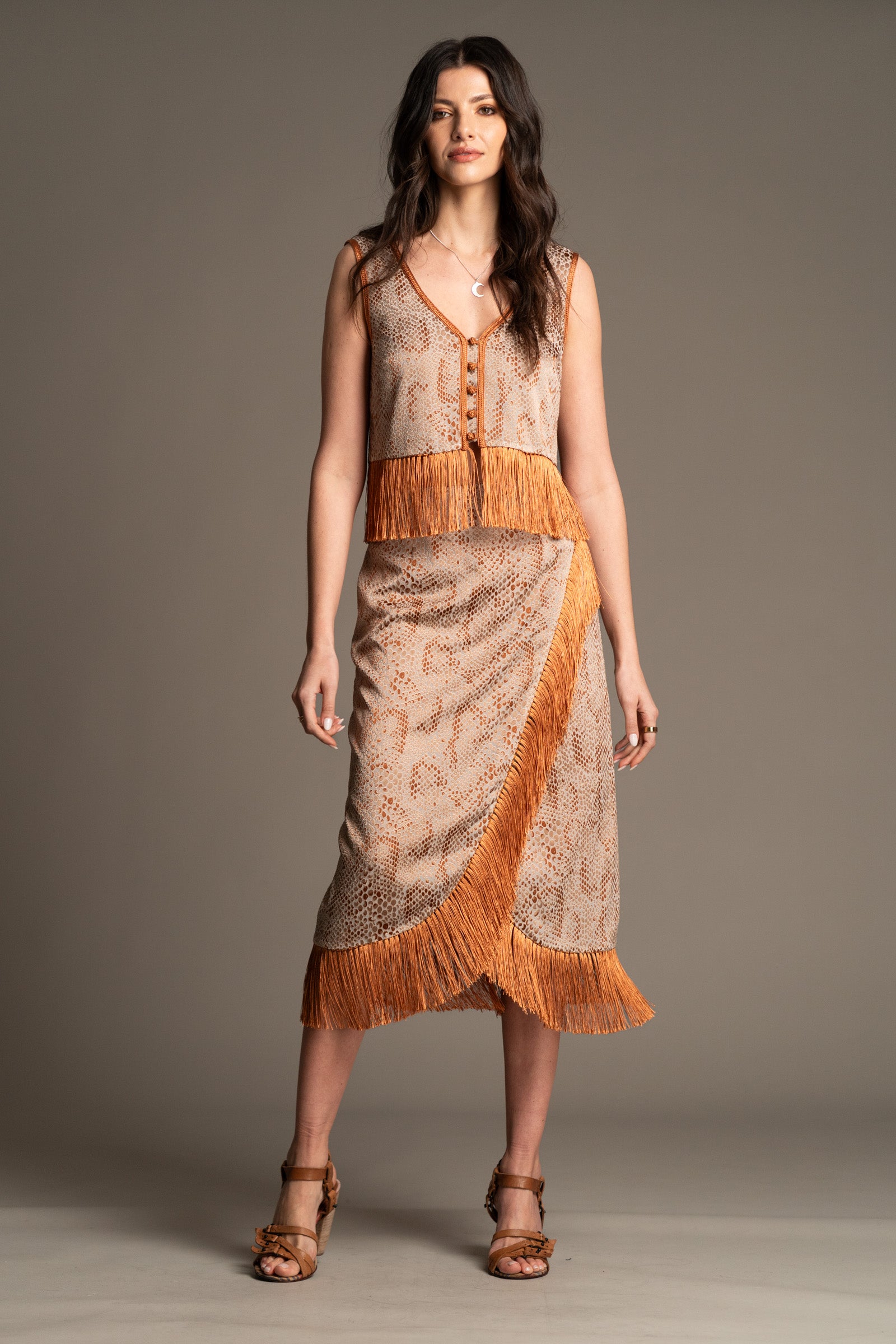 Kasbah Fringed Skirt