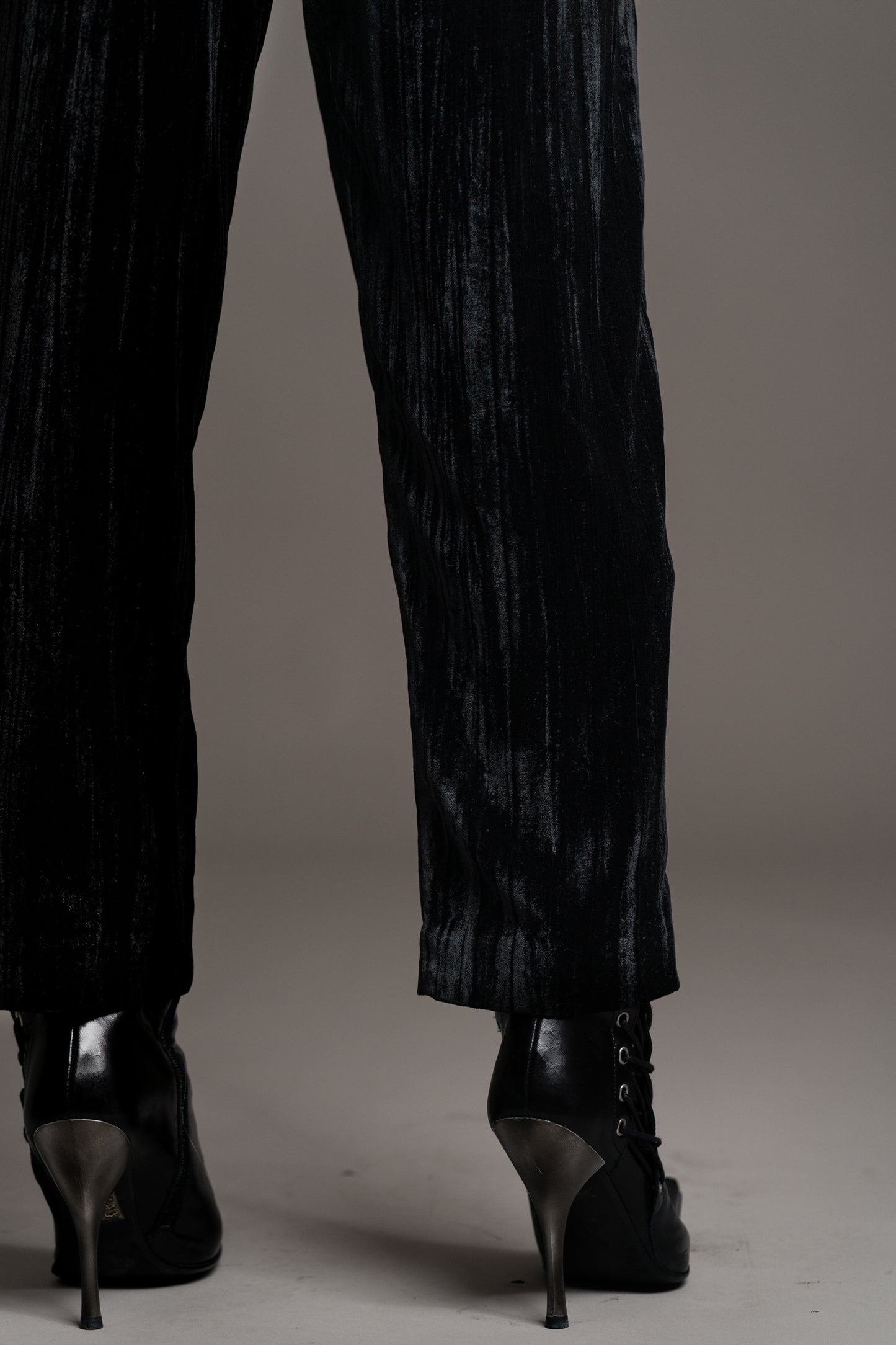 Jagger Black Velvet Pants