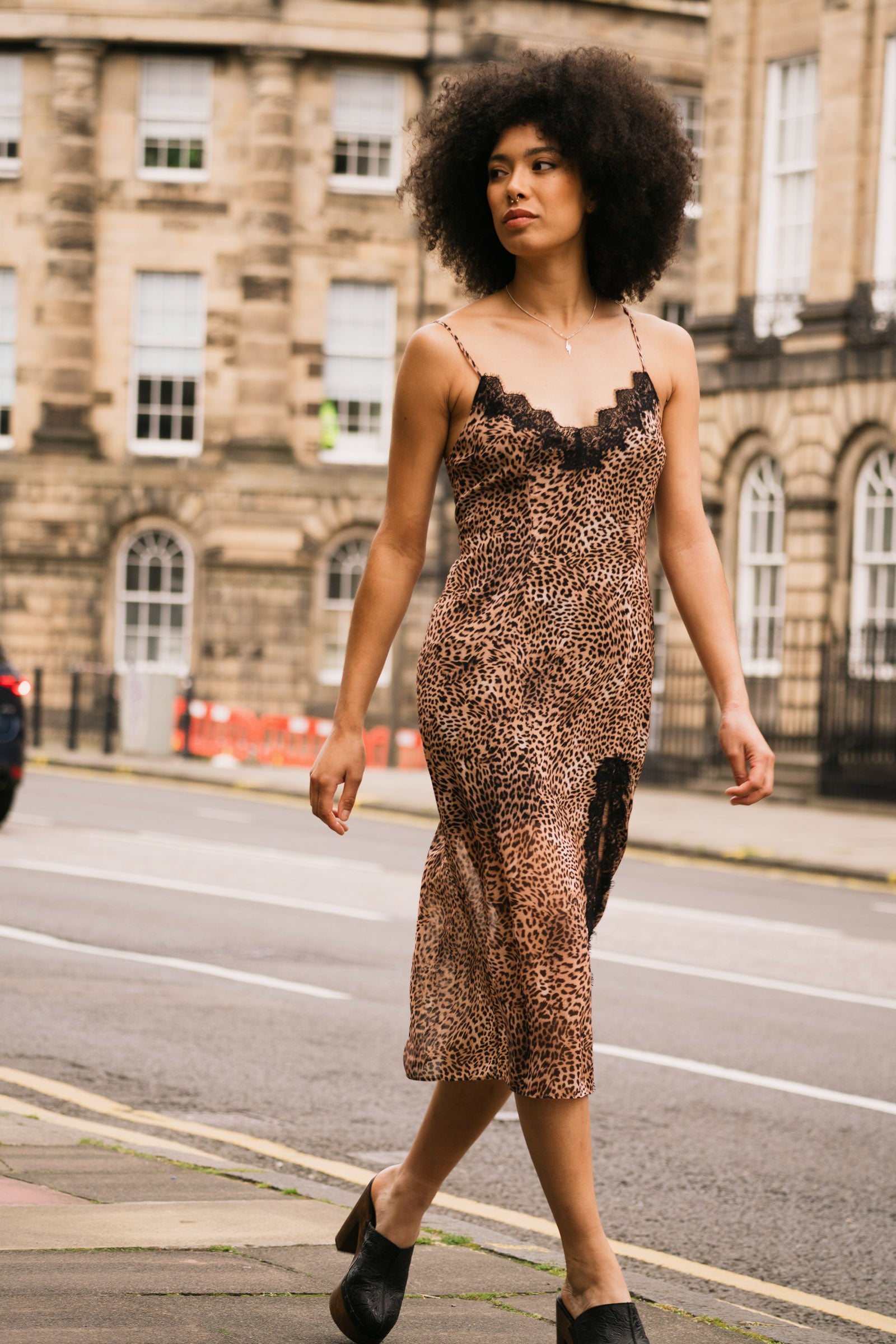 Dream On Leopard Slip Dress