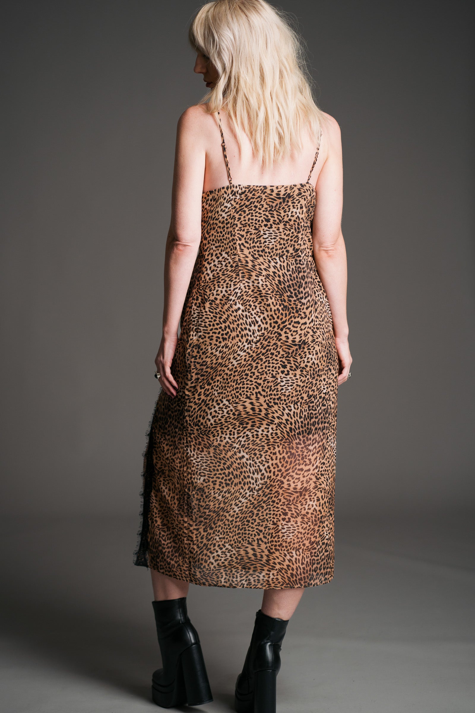 Dream On Leopard Slip Dress