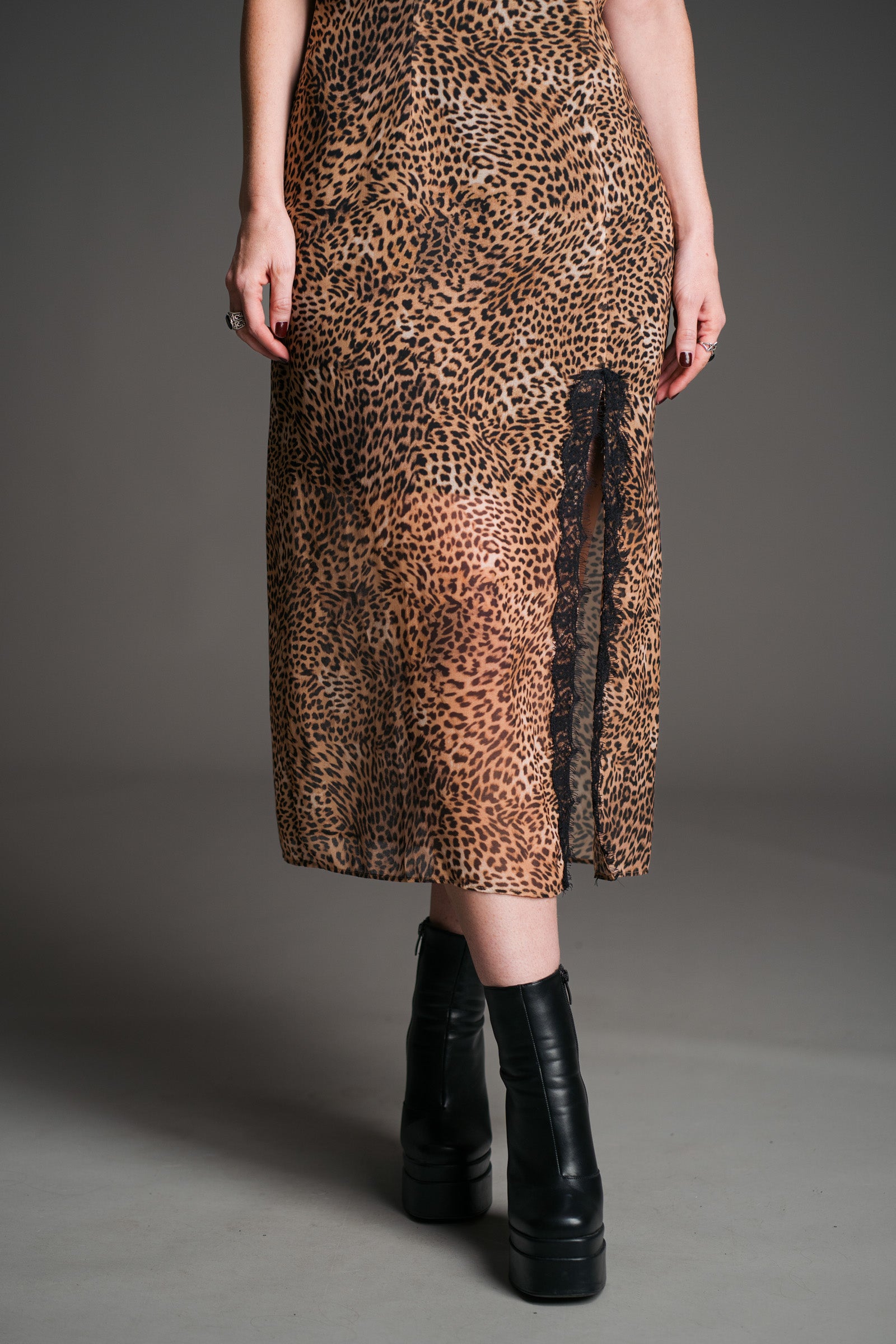 Dream On Leopard Slip Dress