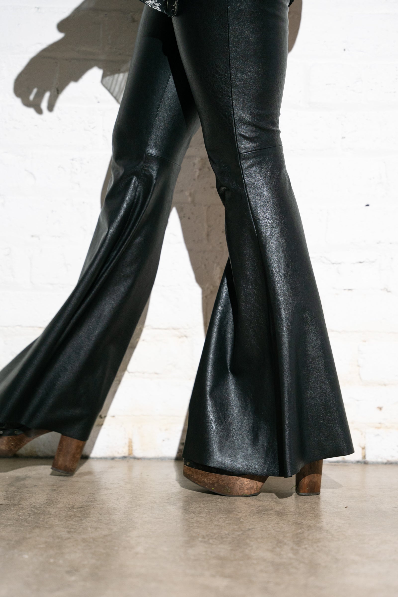 Hendrix Faux Leather Flares