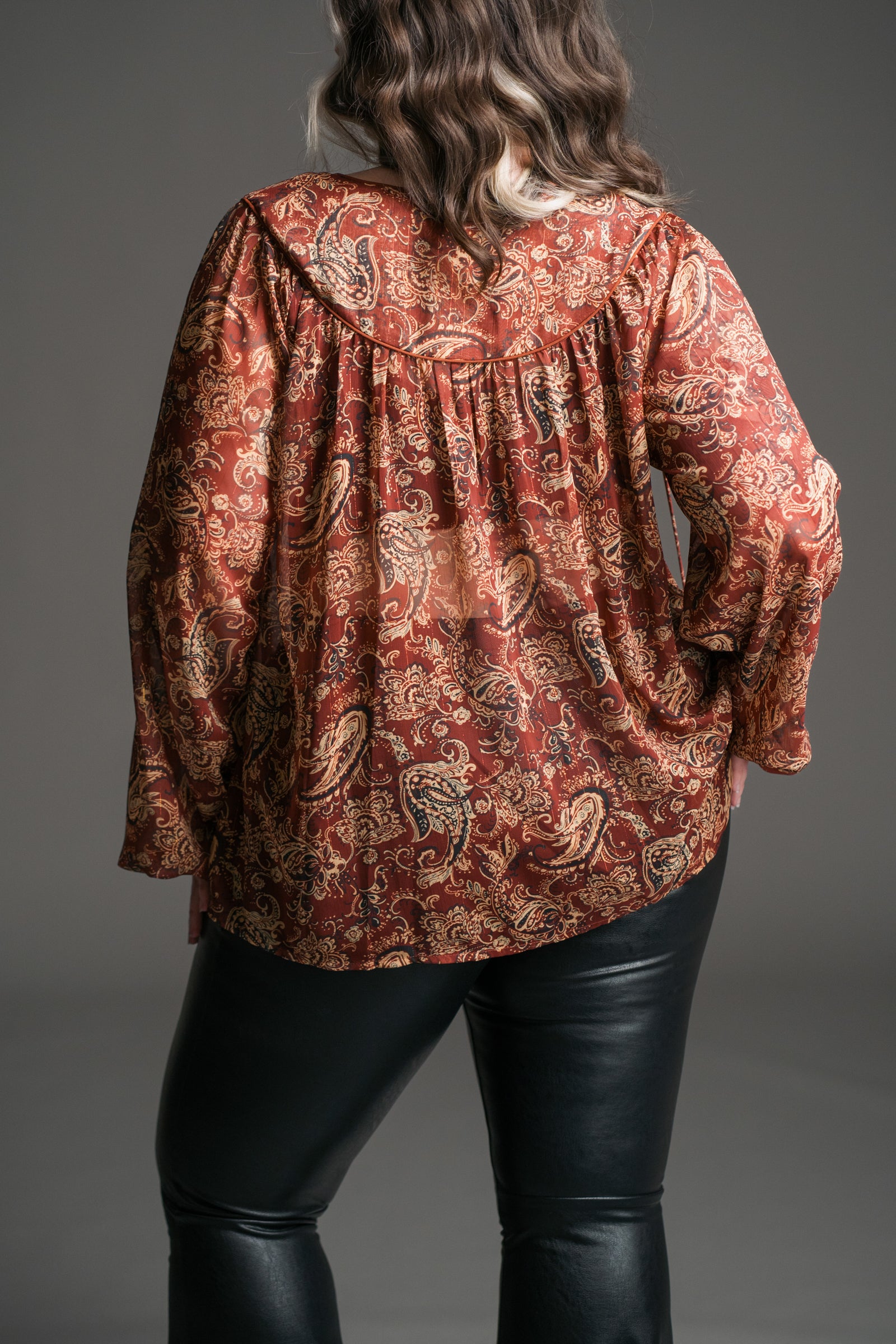 Gold Dust Paisley Top