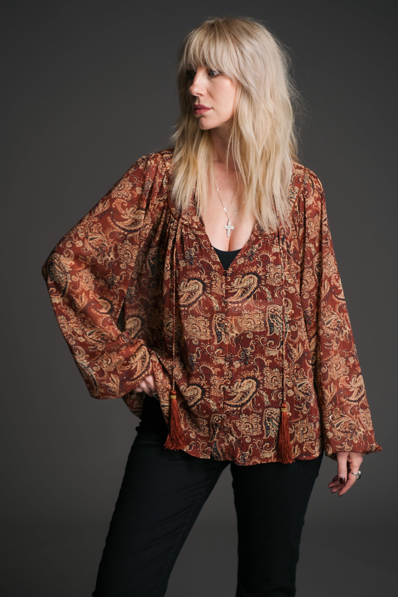 Gold Dust Paisley Top