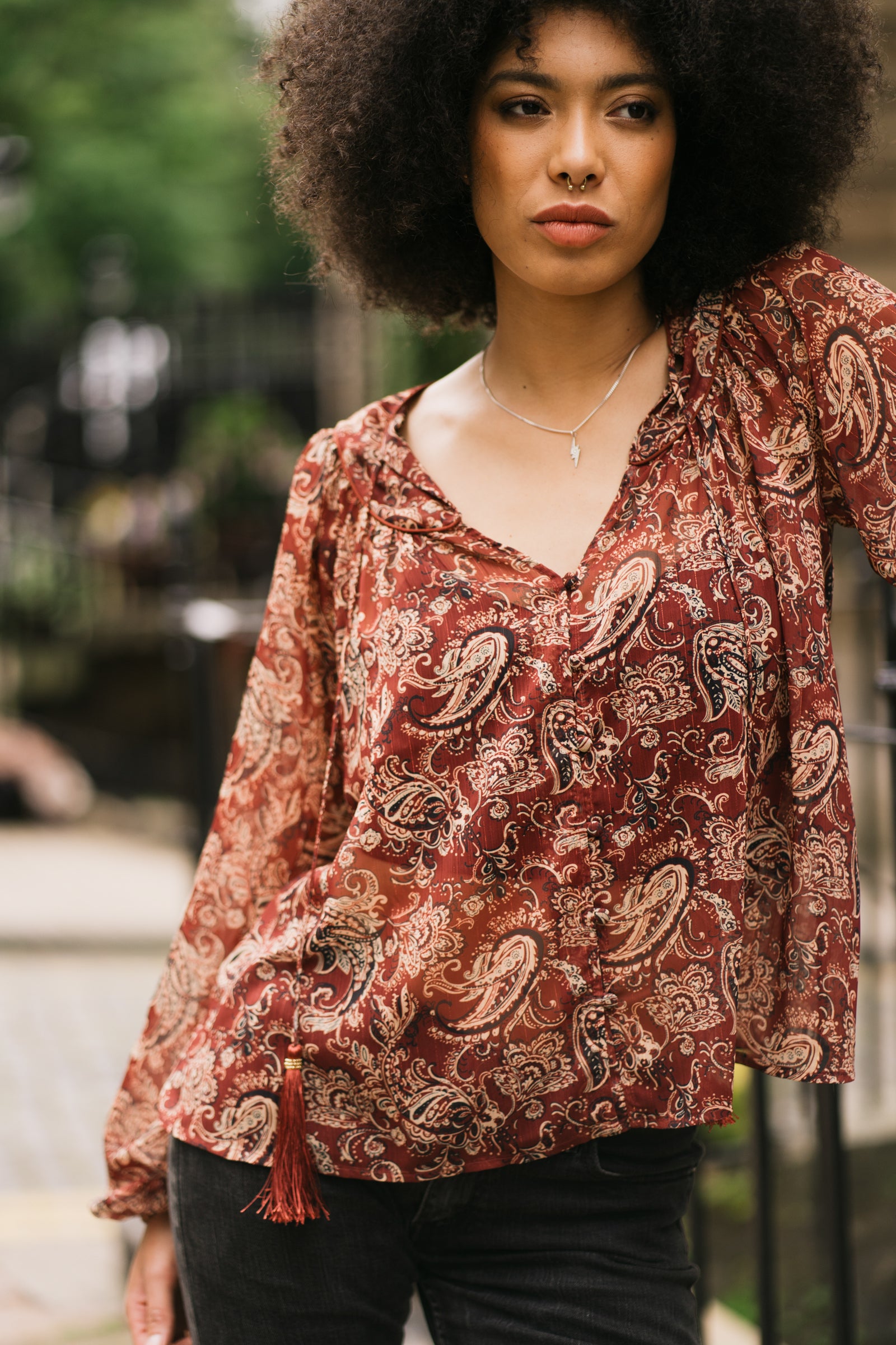 Gold Dust Paisley Top