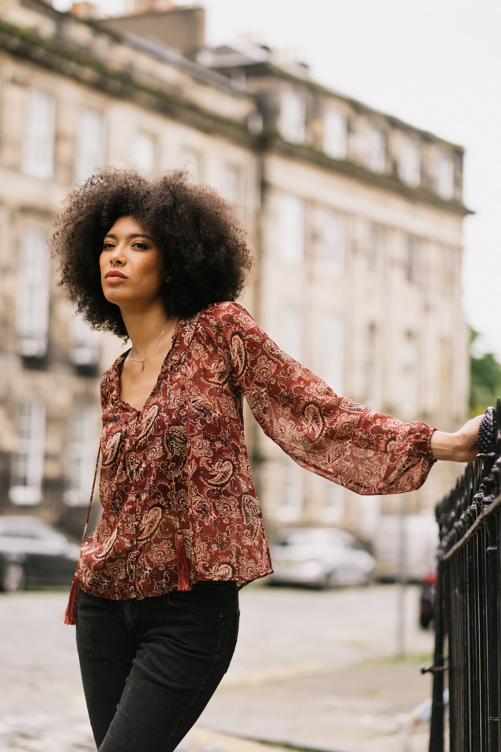 Gold Dust Paisley Top