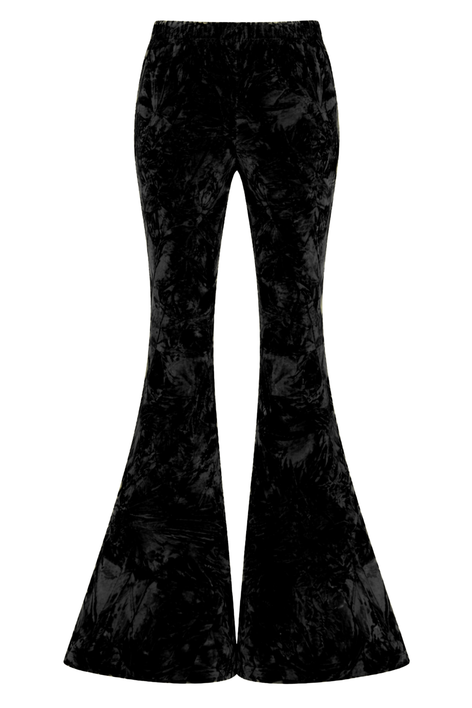 Hendrix Black Crushed Velvet Flares