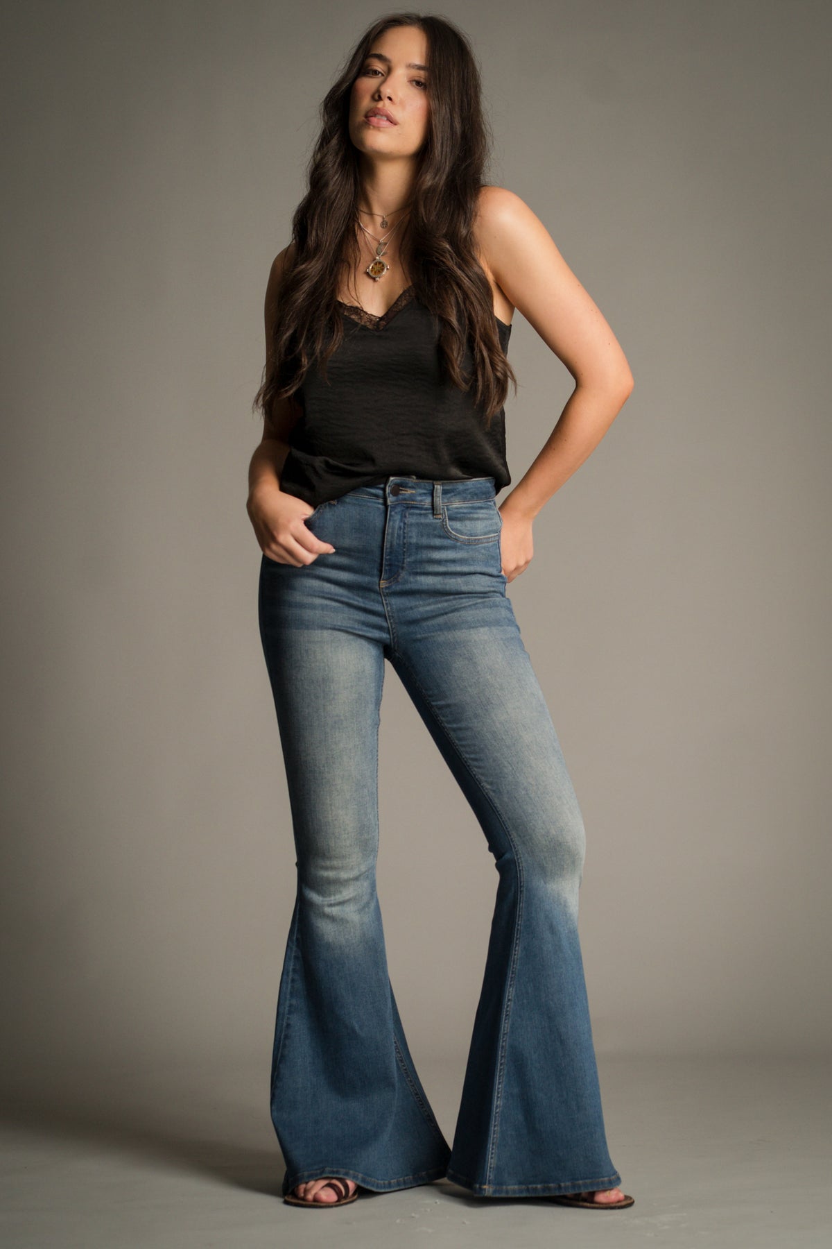 Hendrix Blue Denim Flares