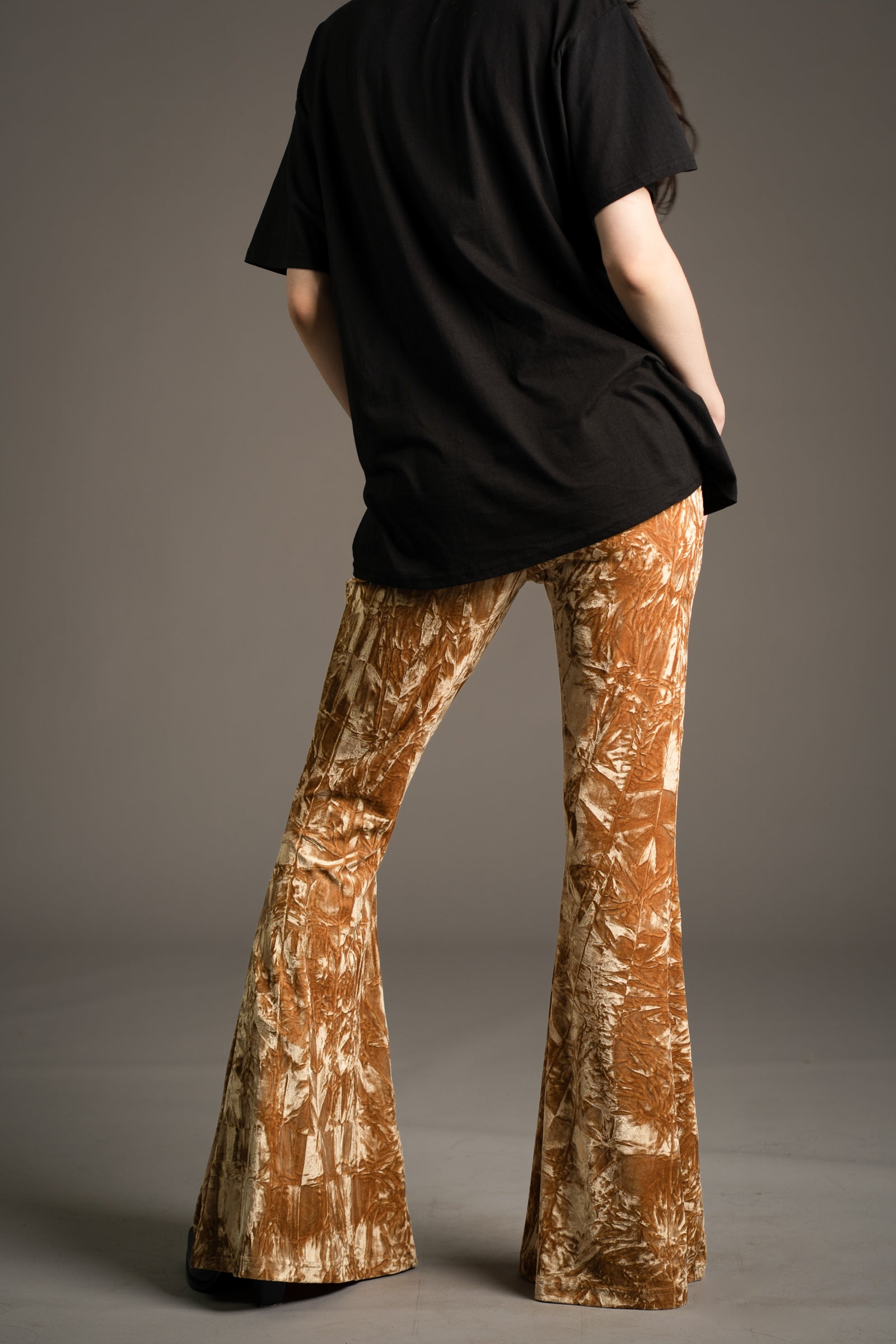 Hendrix Ochre Velvet Flares