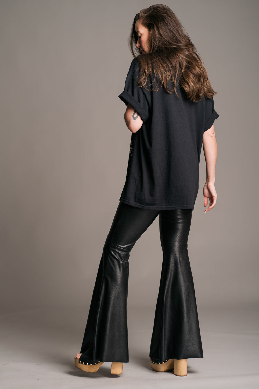 Execute Faux Leather Flares