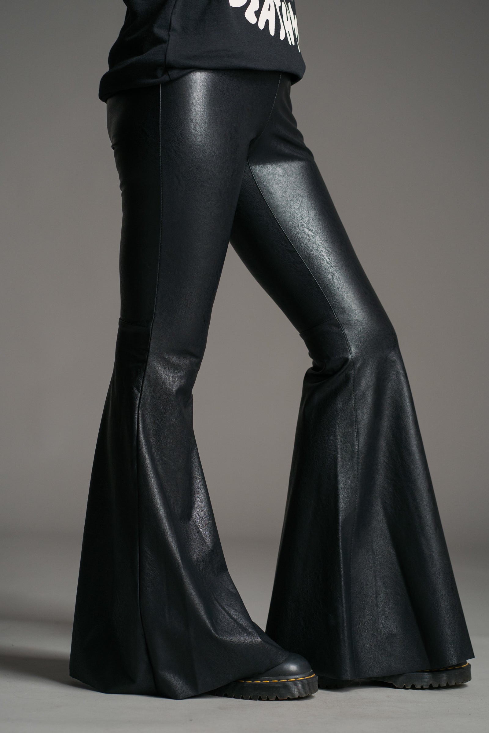 Hendrix Faux Leather Flares