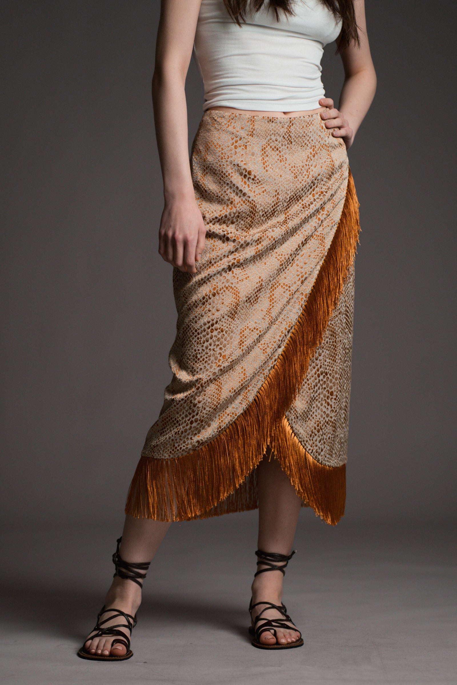 Kasbah Fringed Skirt