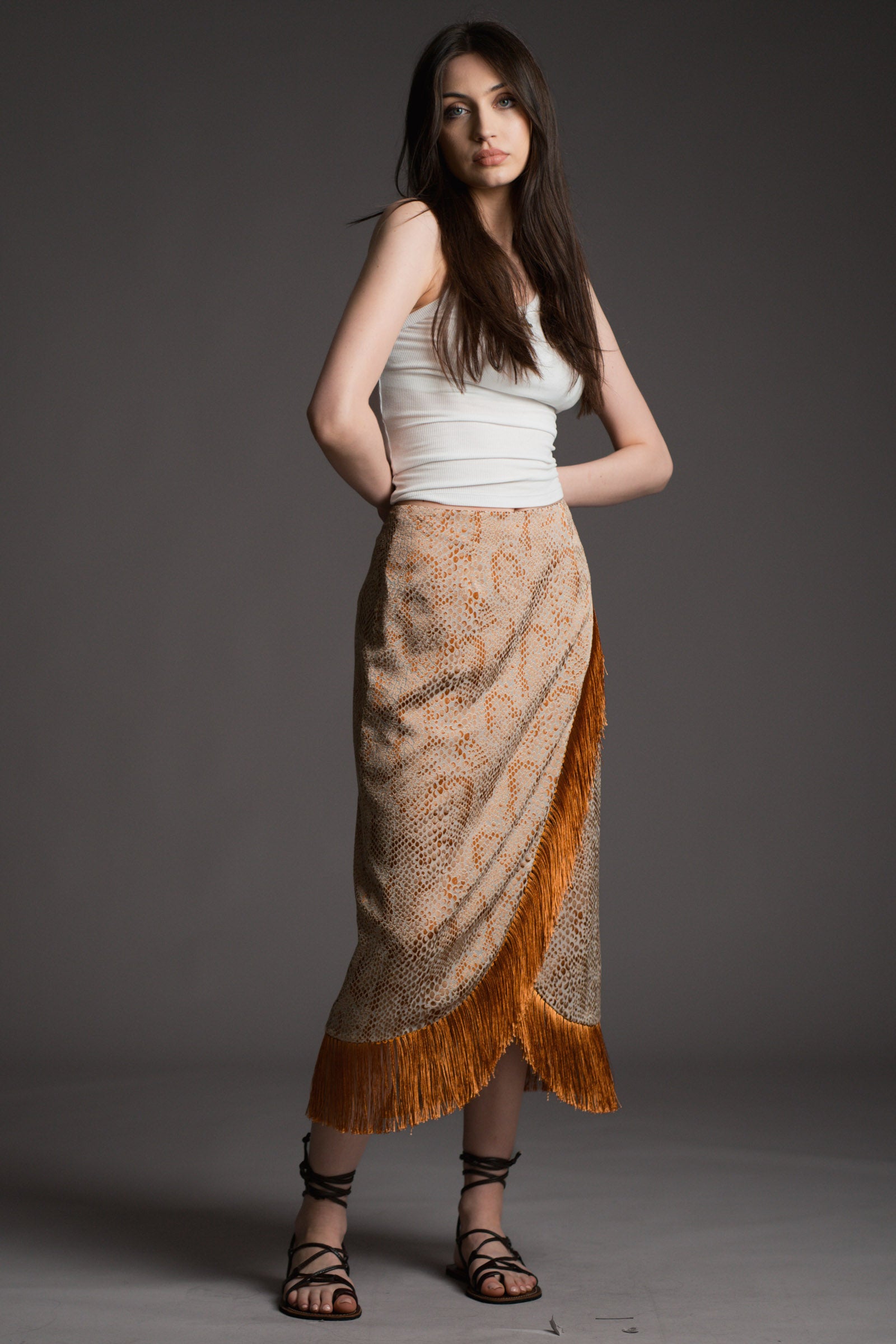 Kasbah Fringed Skirt