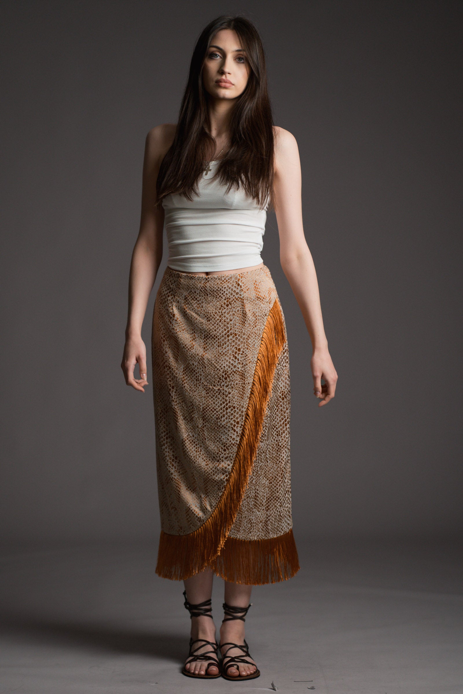 Kasbah Fringed Skirt