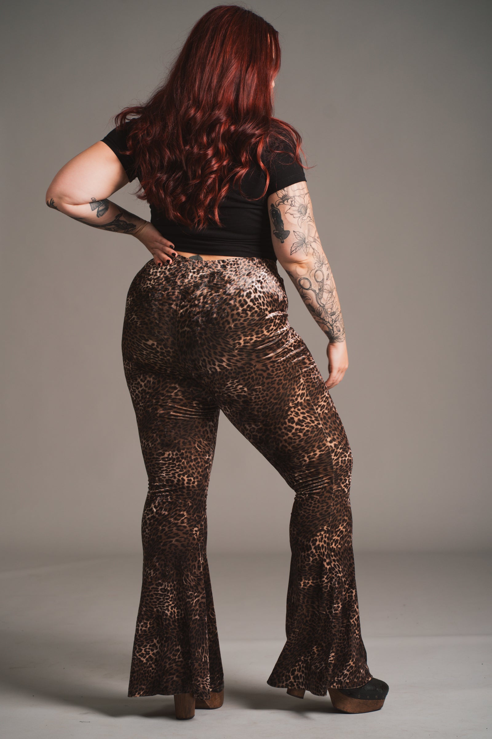 Hendrix Leopard Velvet Flares