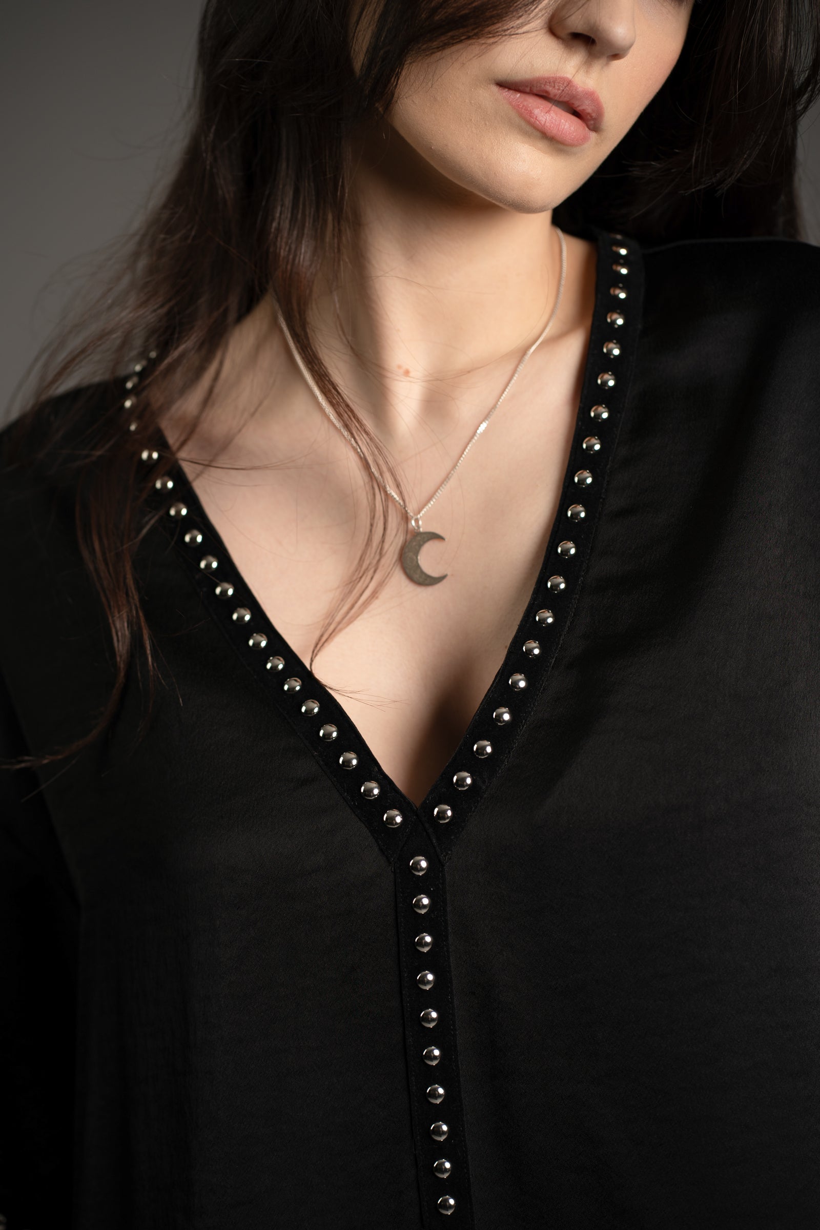 Lita Studded Satin Tee