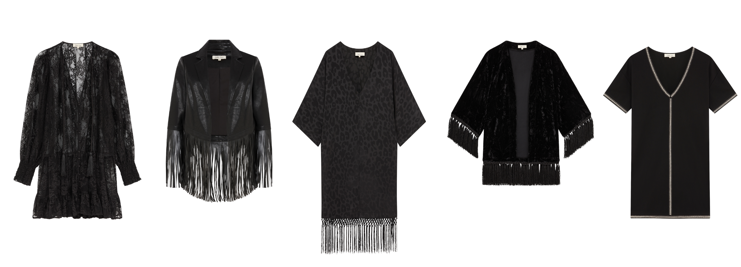 5 of the 10 pieces for 10 years Little Lies Birthday Collection. Animal print, lace, studs statement Rock n Roll Style.