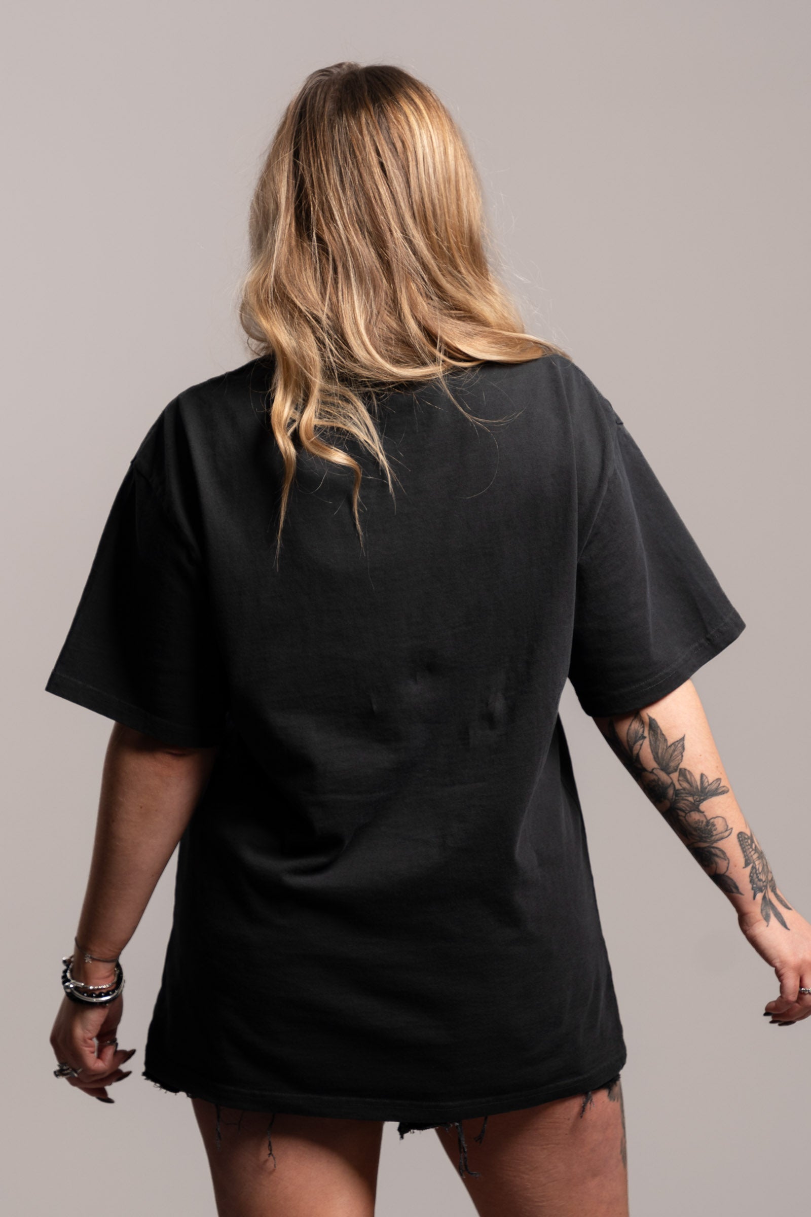 Little Lies Faded Black Tee