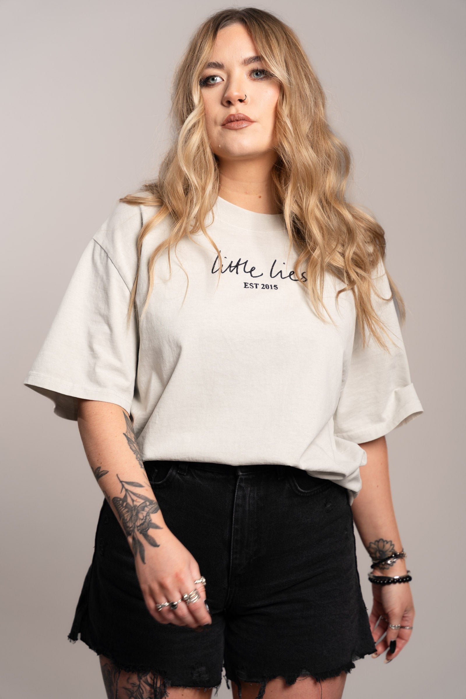 Little Lies Faded Stone Tee