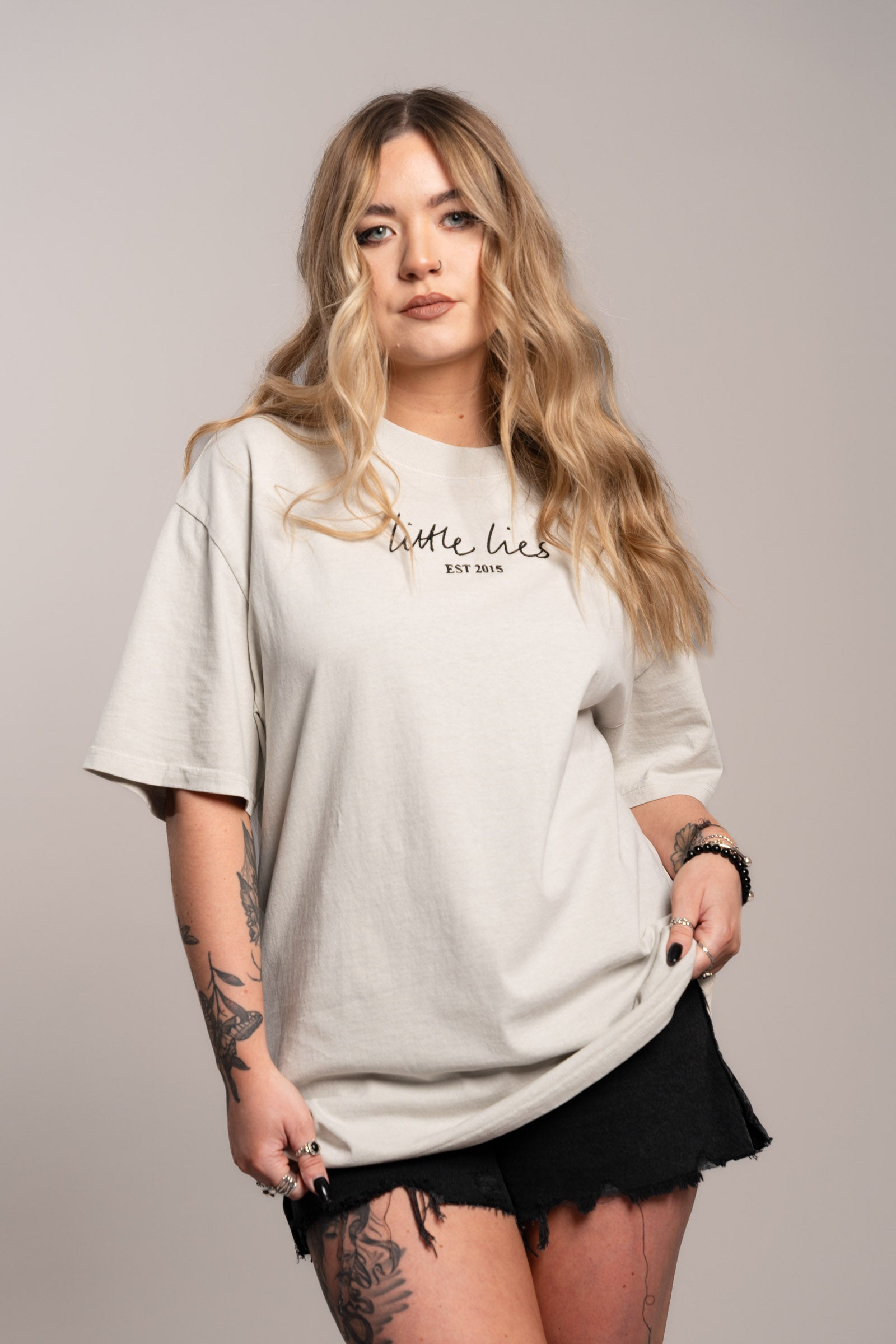 Little Lies Faded Stone Tee