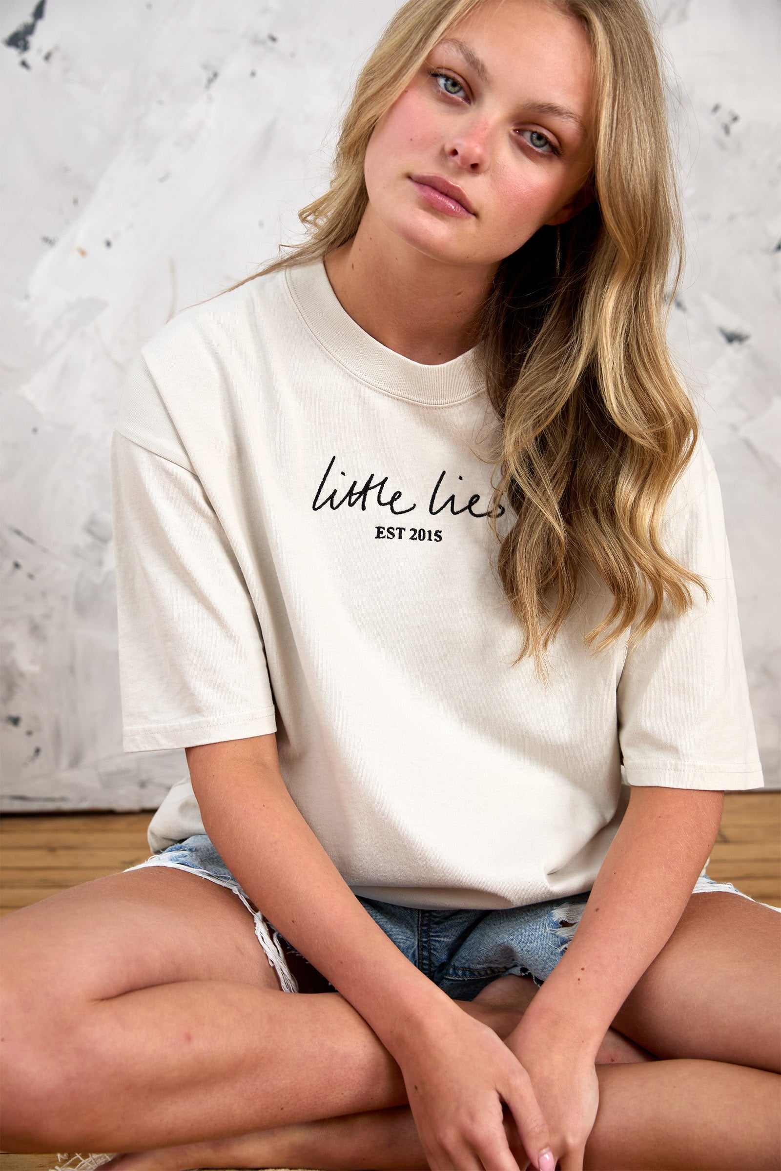 Little Lies Faded Stone Tee