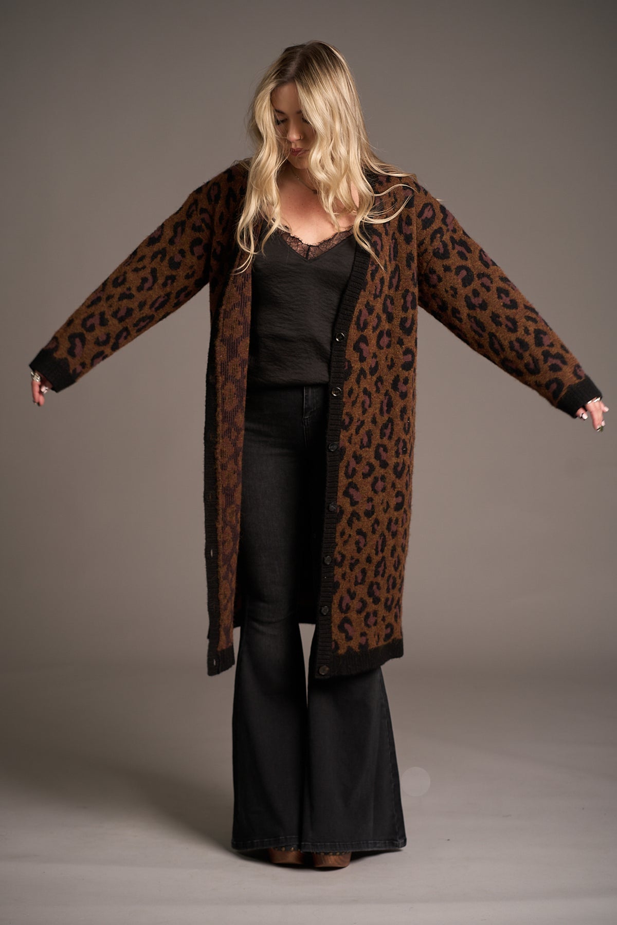 Love Bites Leopard Knit Cardigan
