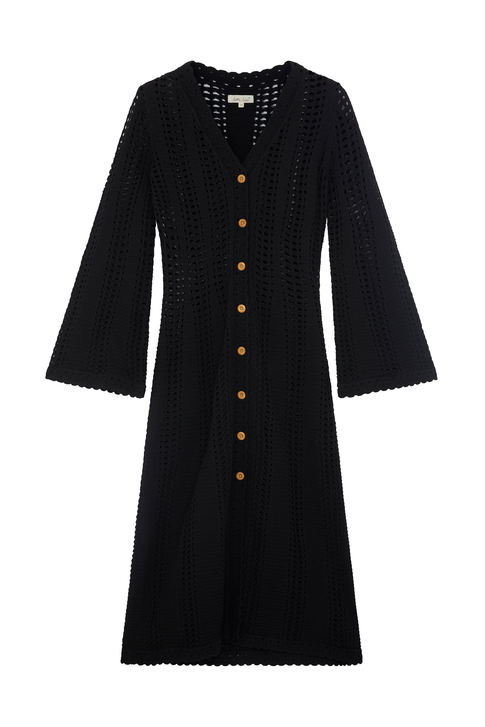 Marianne Black Knitted Maxi Dress