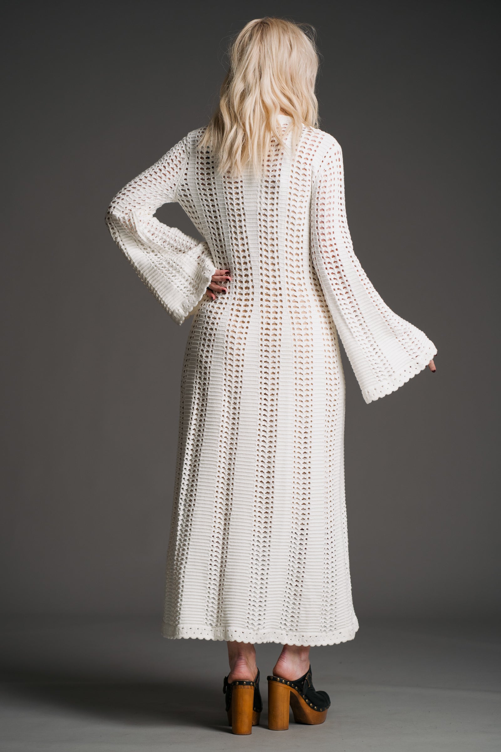 Marianne Ivory Knitted Maxi Dress