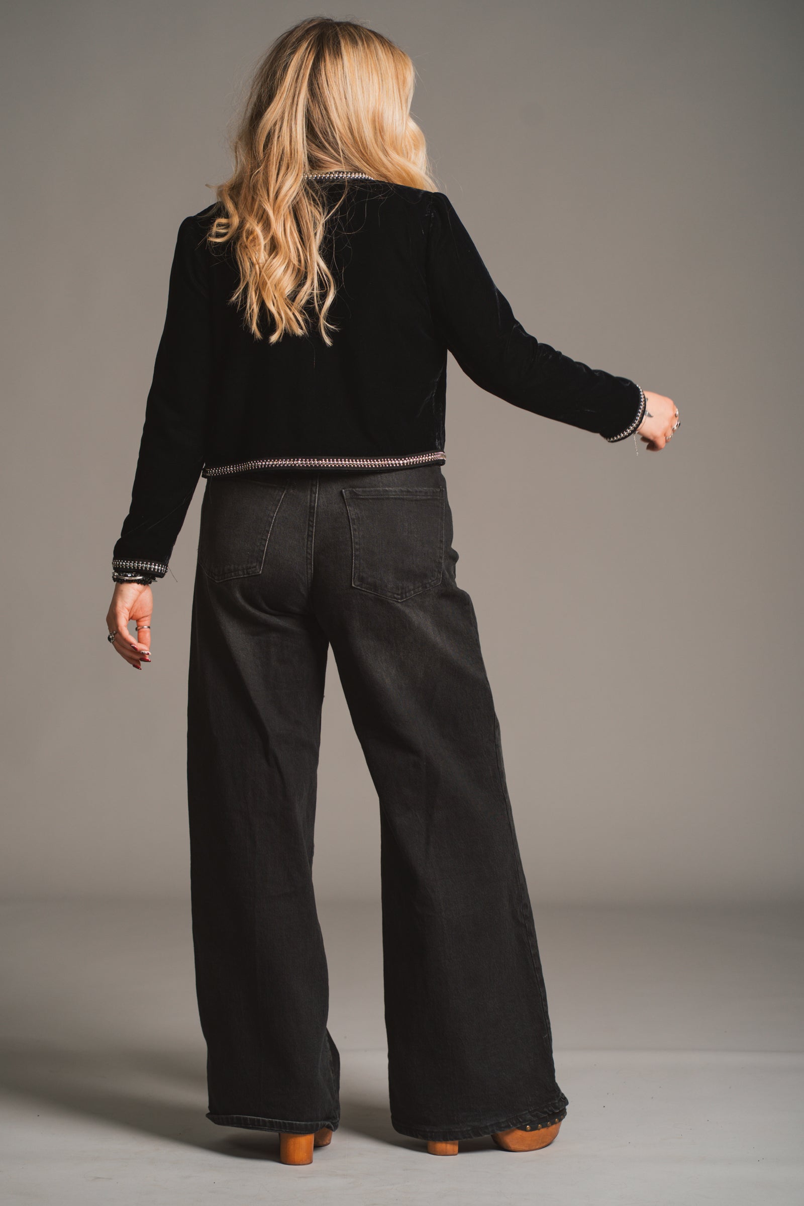 Metal Guru Studded Velvet Jacket
