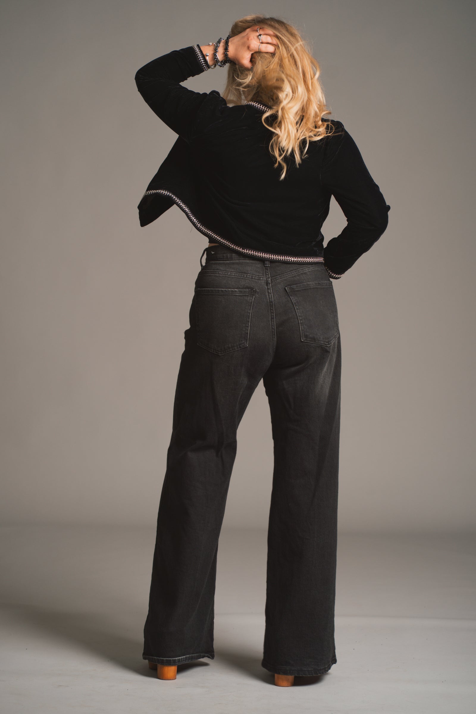 Metal Guru Studded Velvet Jacket