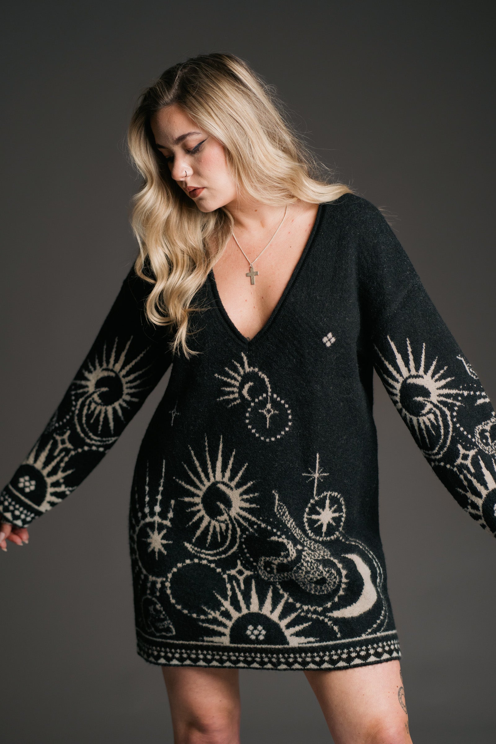 Midnight Tattoo Knit