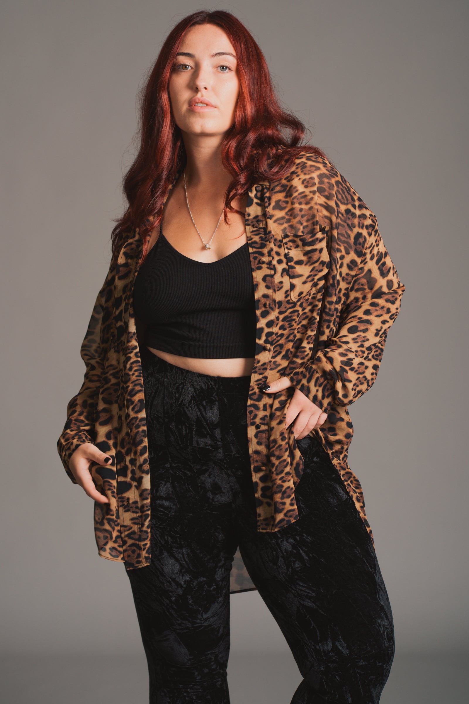 Mosshart Leopard Chiffon Shirt