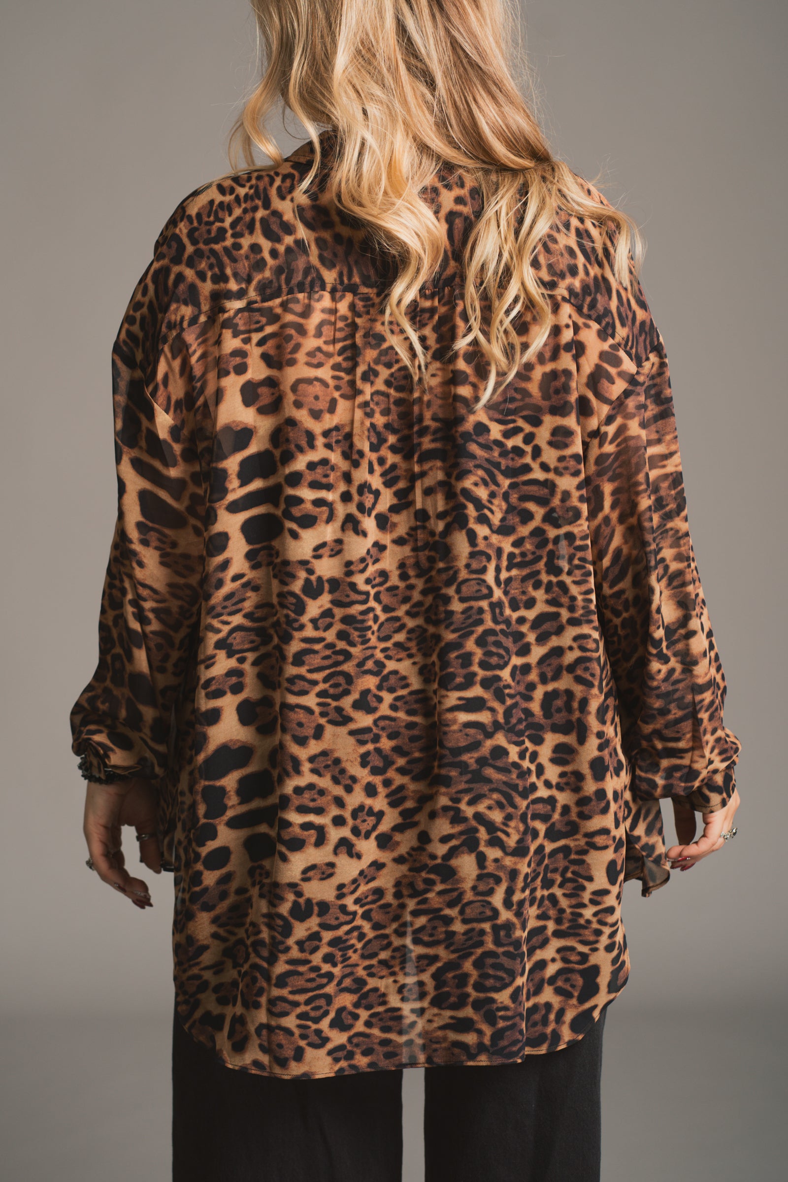 Mosshart Leopard Chiffon Shirt