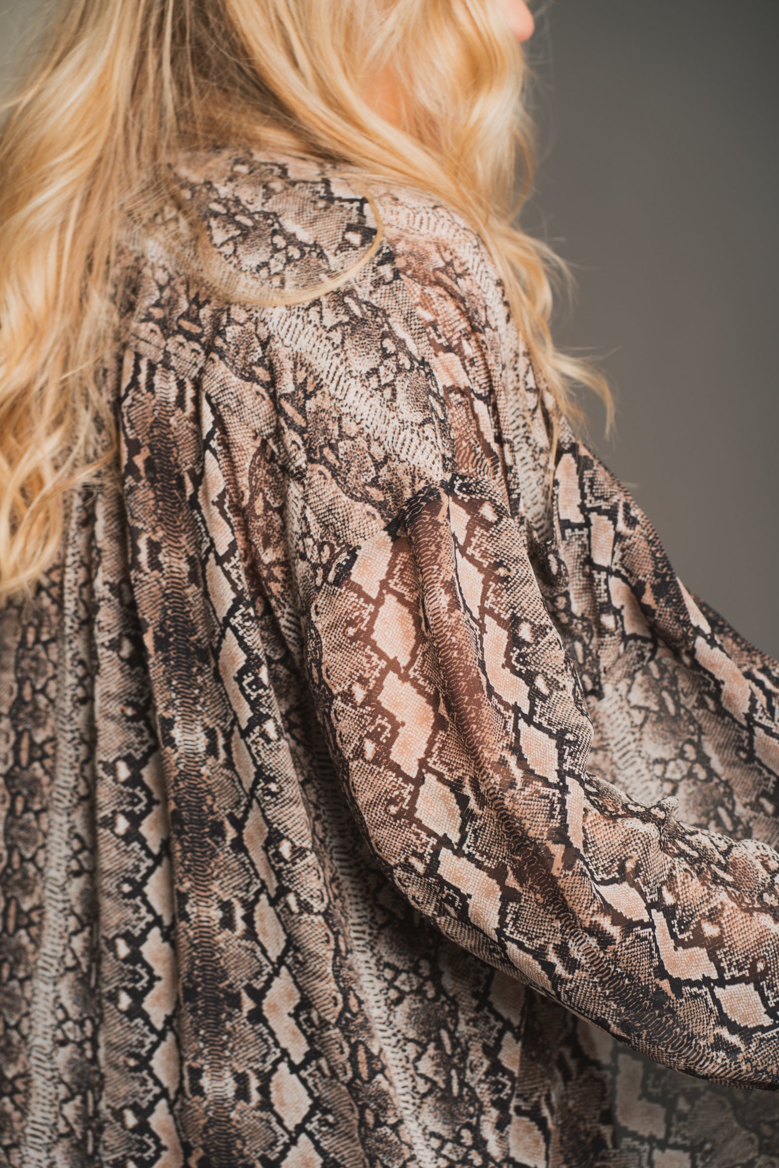 Mosshart Snake Chiffon Shirt