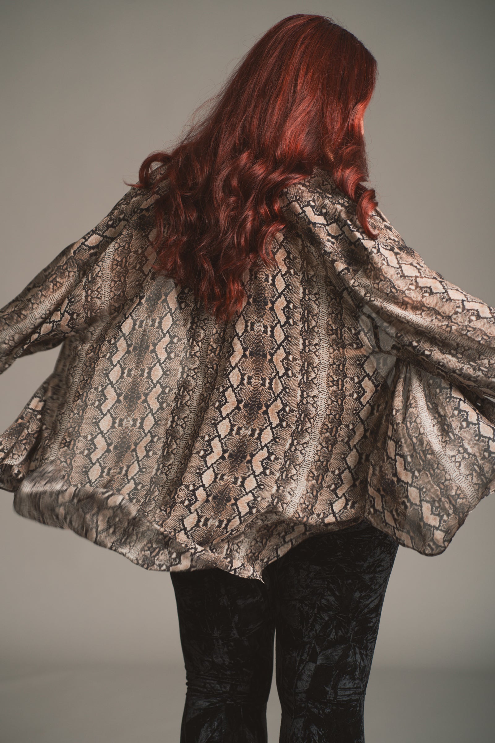Mosshart Snake Chiffon Shirt