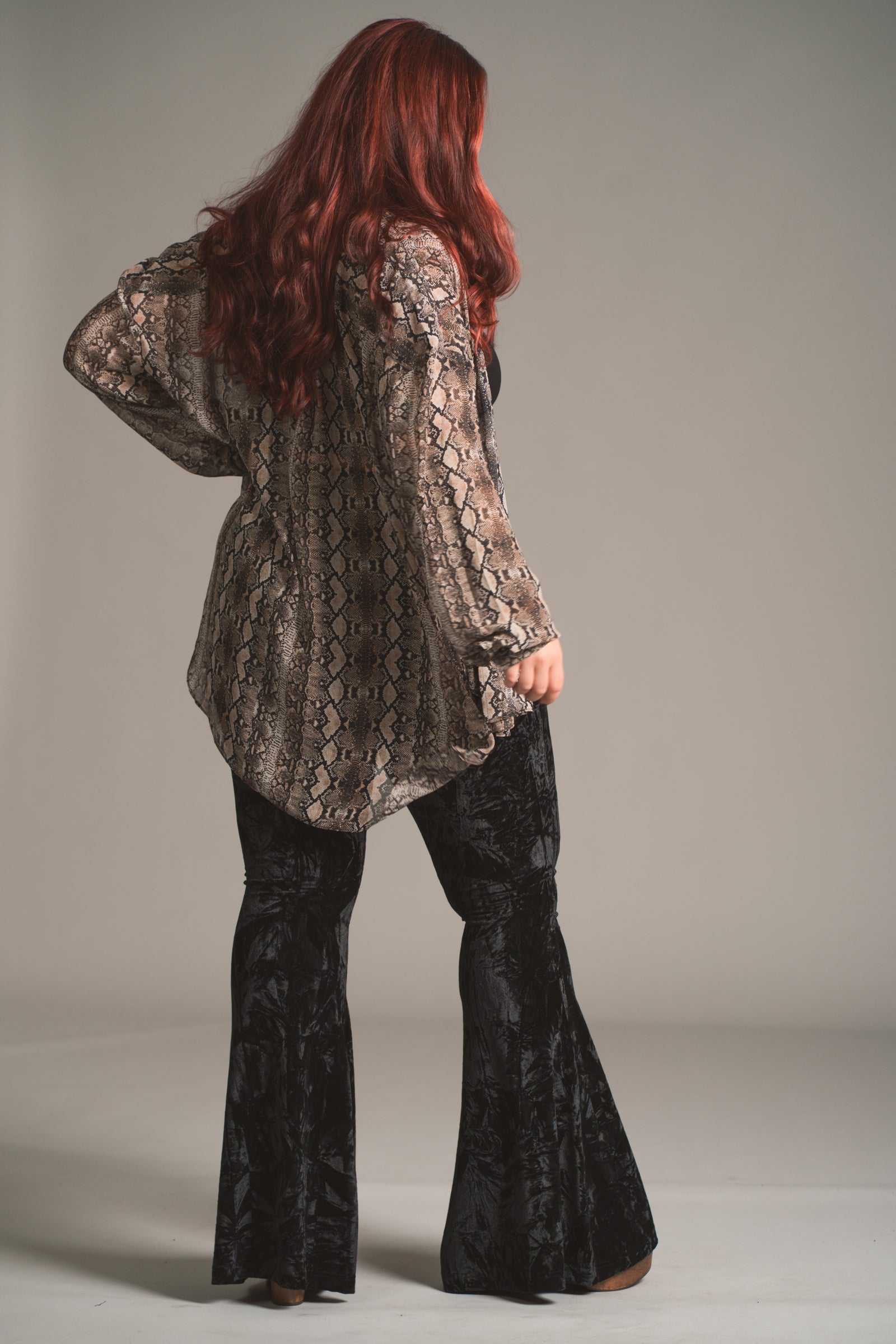 Mosshart Snake Chiffon Shirt