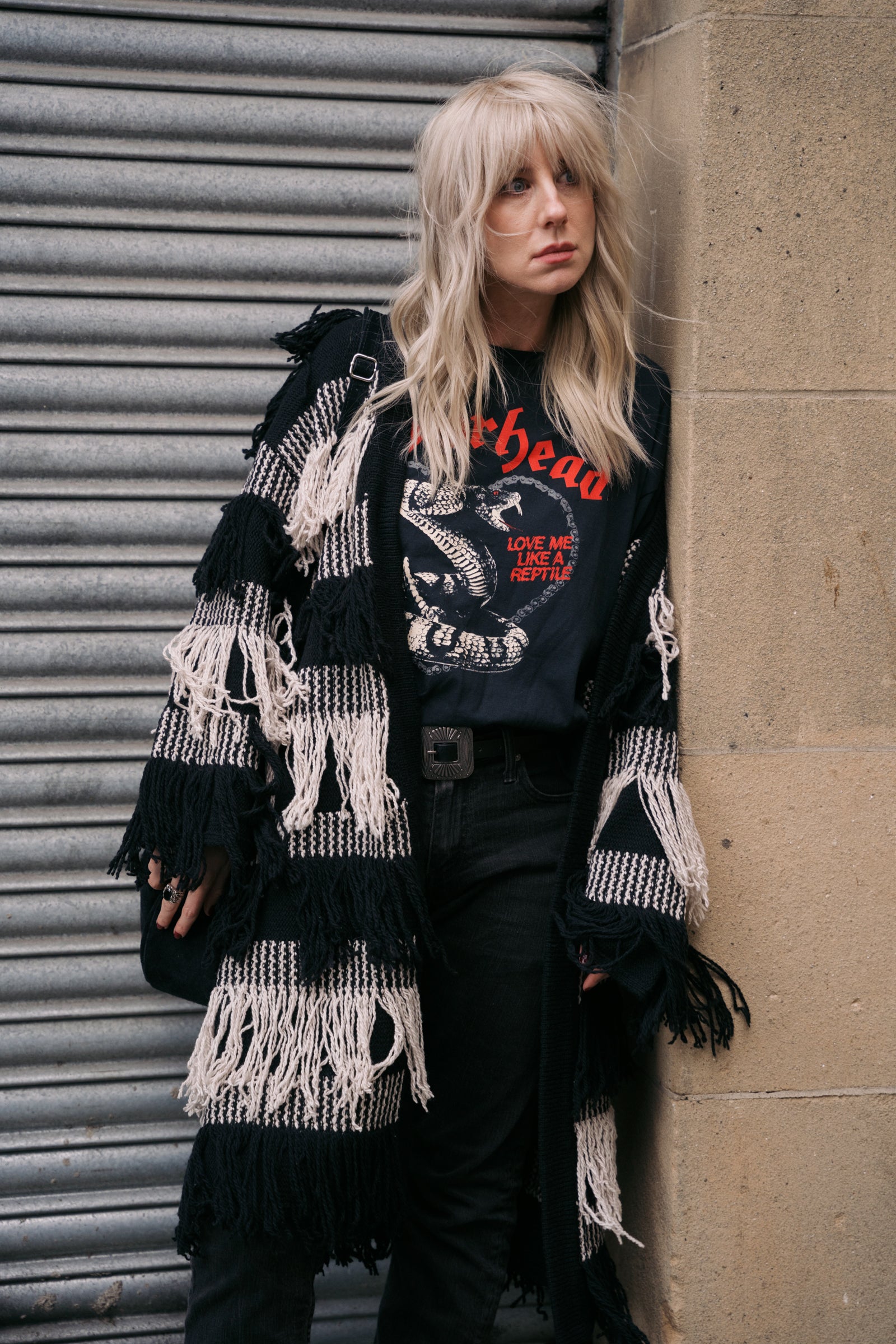 On street style with Motorhead Snake Band Tee from Little Lies
