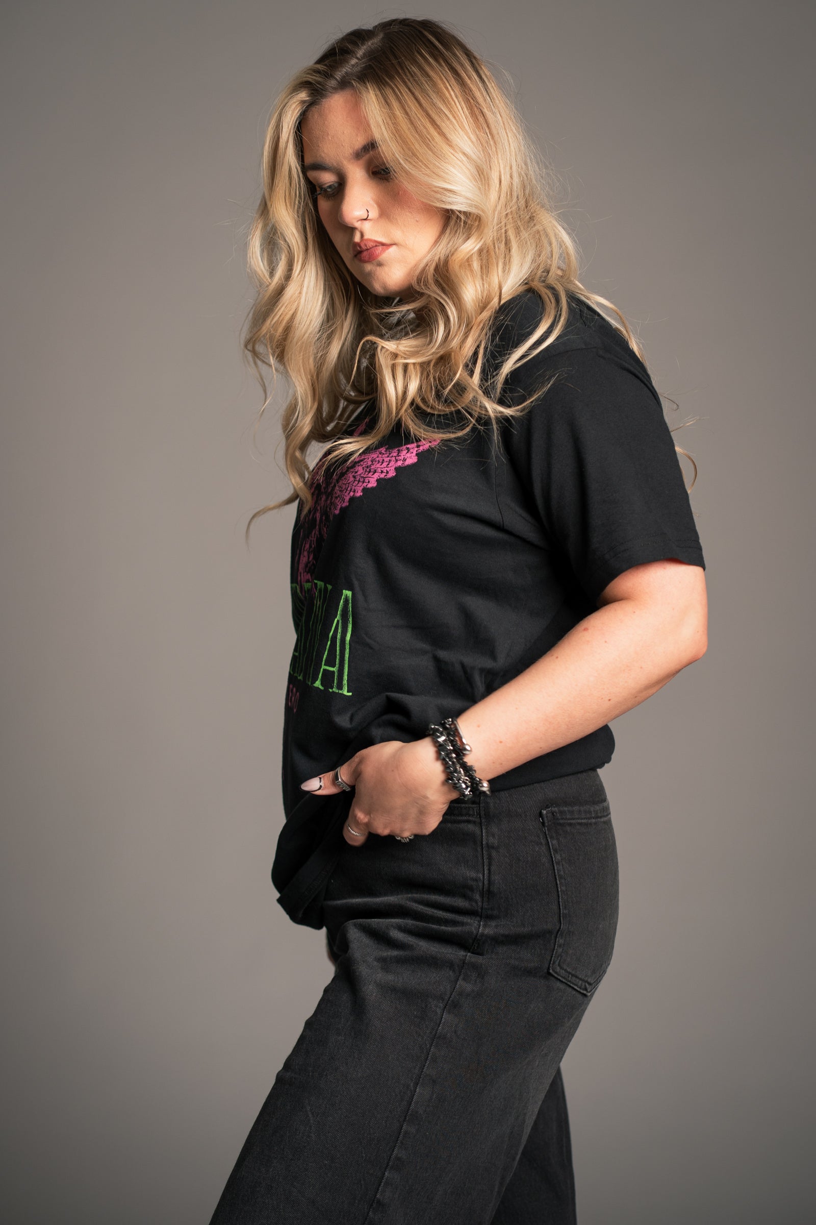 Nirvana In Utero Pink Band Tee
