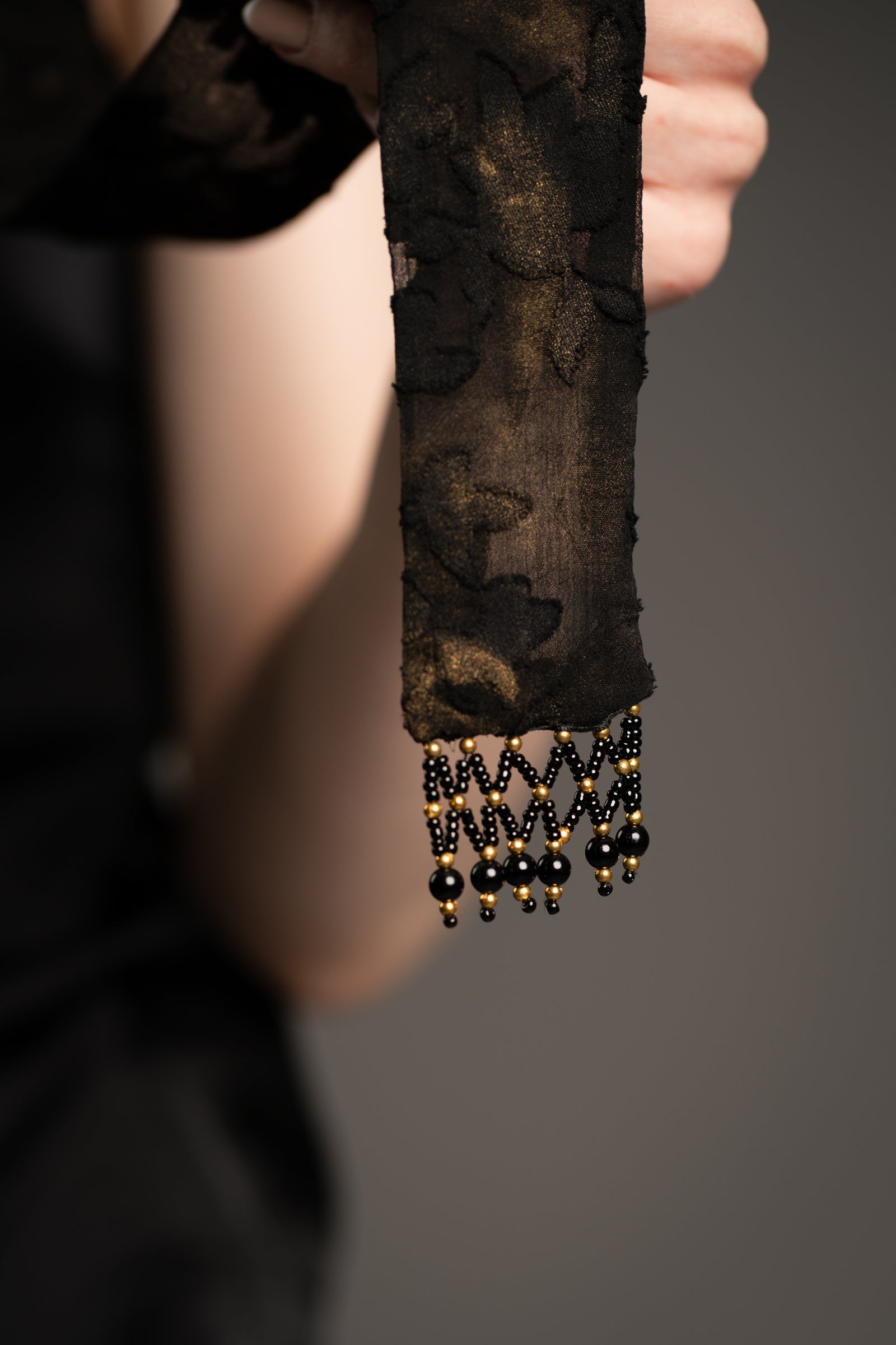 Ophelia Beaded Chiffon Scarf