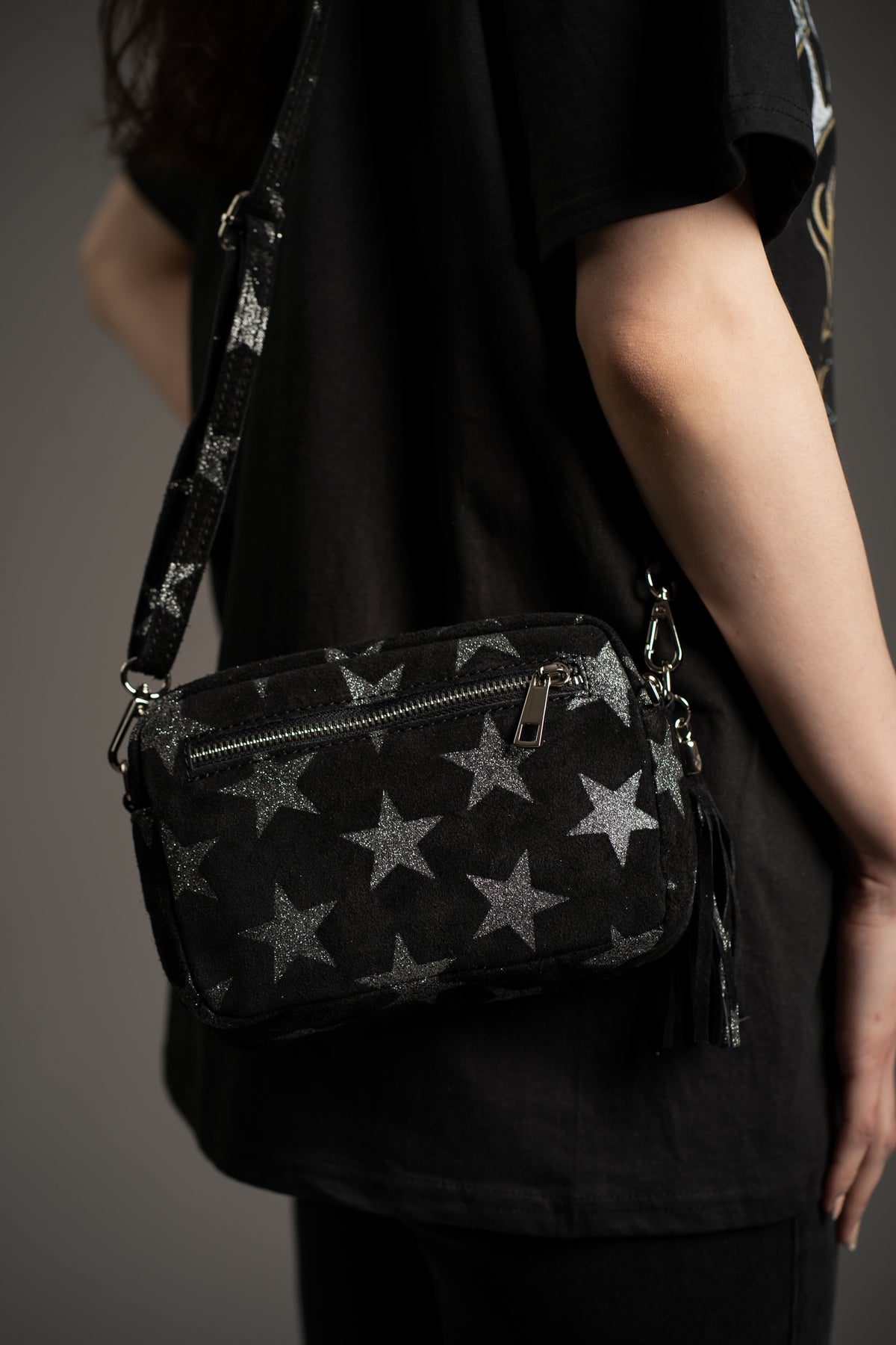 Radar Love Genuine Suede Crossbody Bag