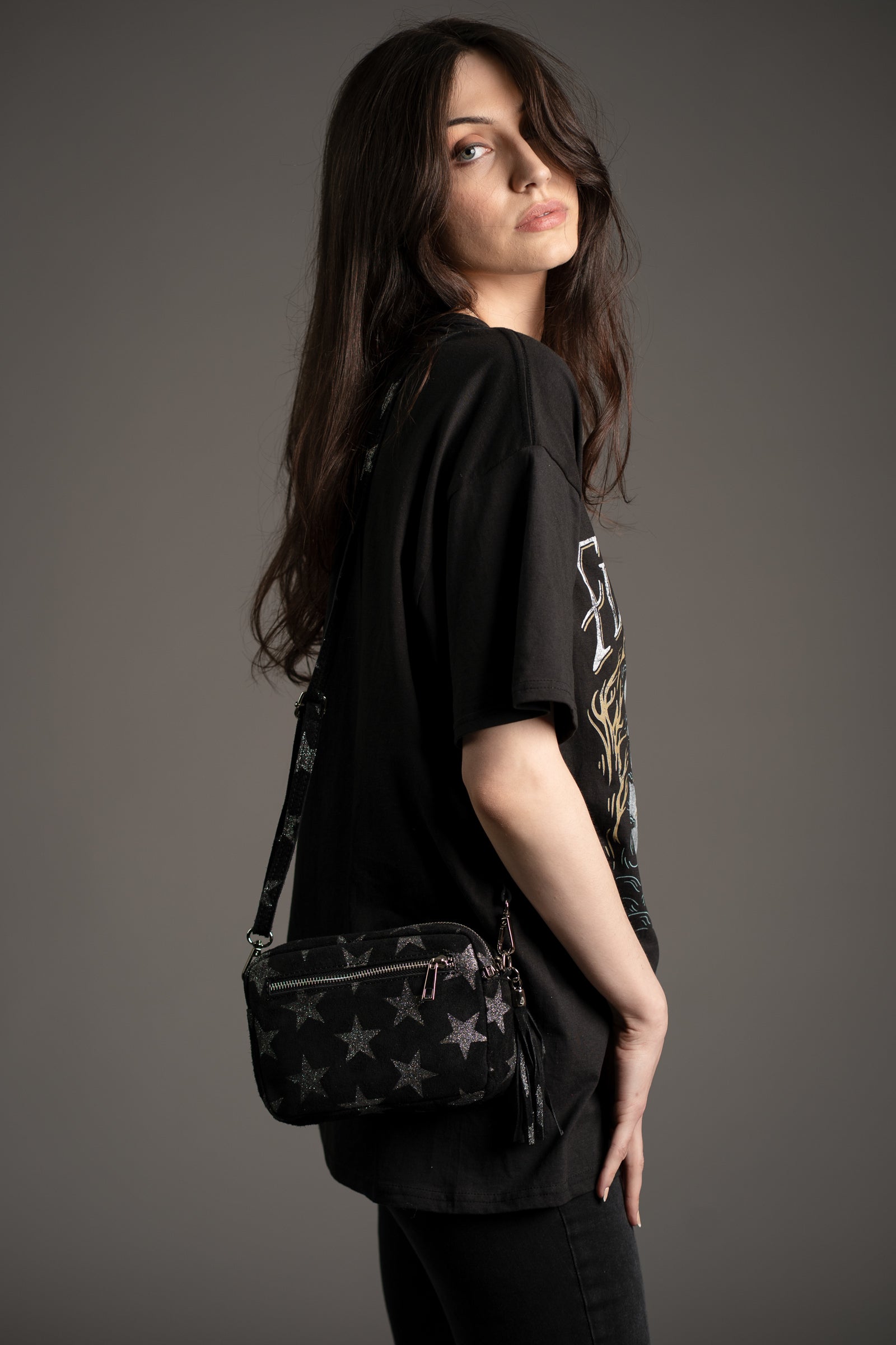 Radar Love Genuine Suede Crossbody Bag