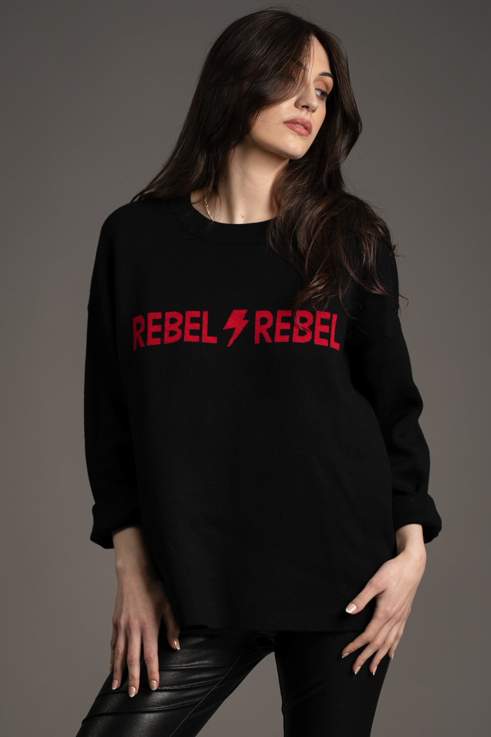 Rebel Rebel Red Knit Jumper